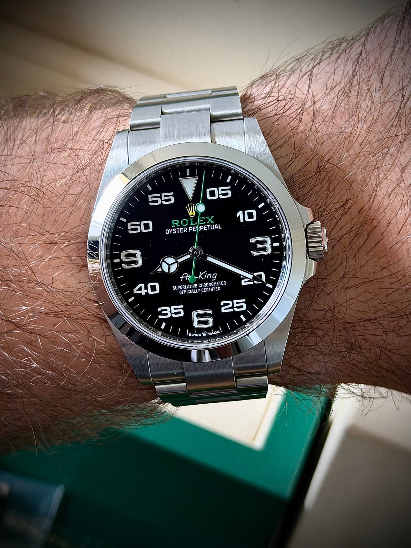 2022 ROLEX AIR KING, 126900, FULL SET, INC GST