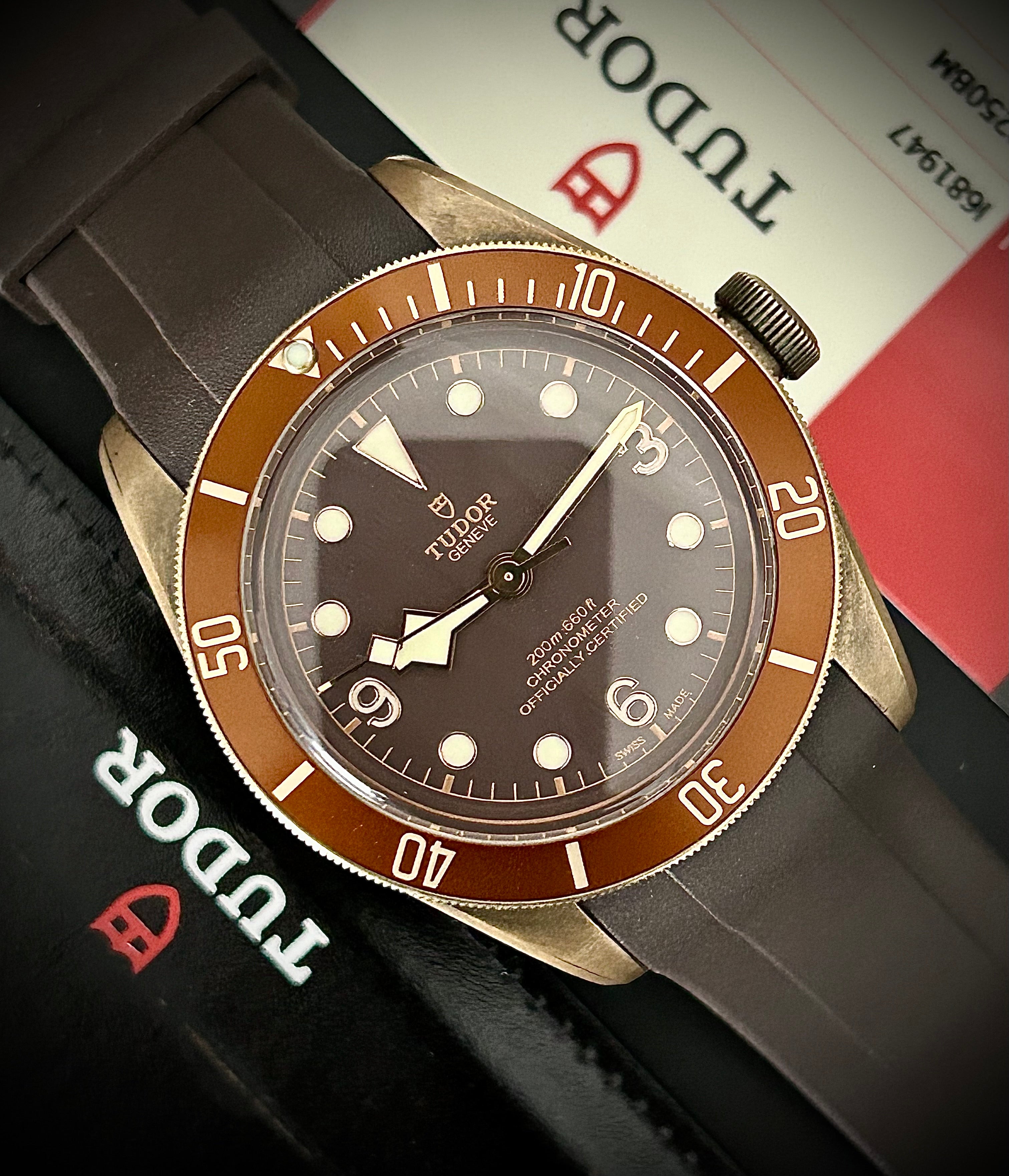 2017 TUDOR BLACK BAY BRONZE, 79250BM, FULL SET, INC GST