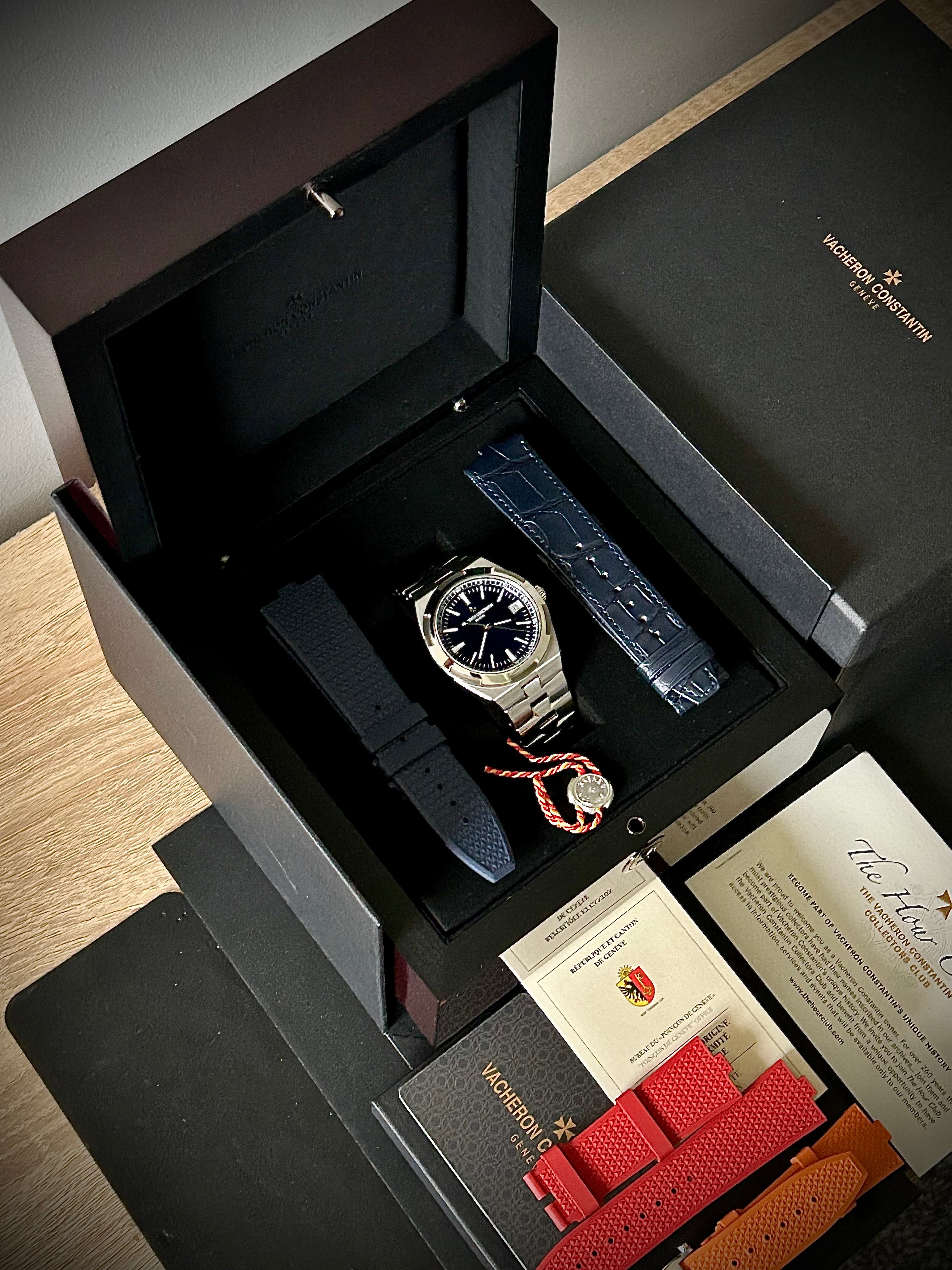 2021 VACHERON CONSTANTIN OVERSEAS, BLUE DIAL, 4500V/110A-B128, FULL SET, INC GST