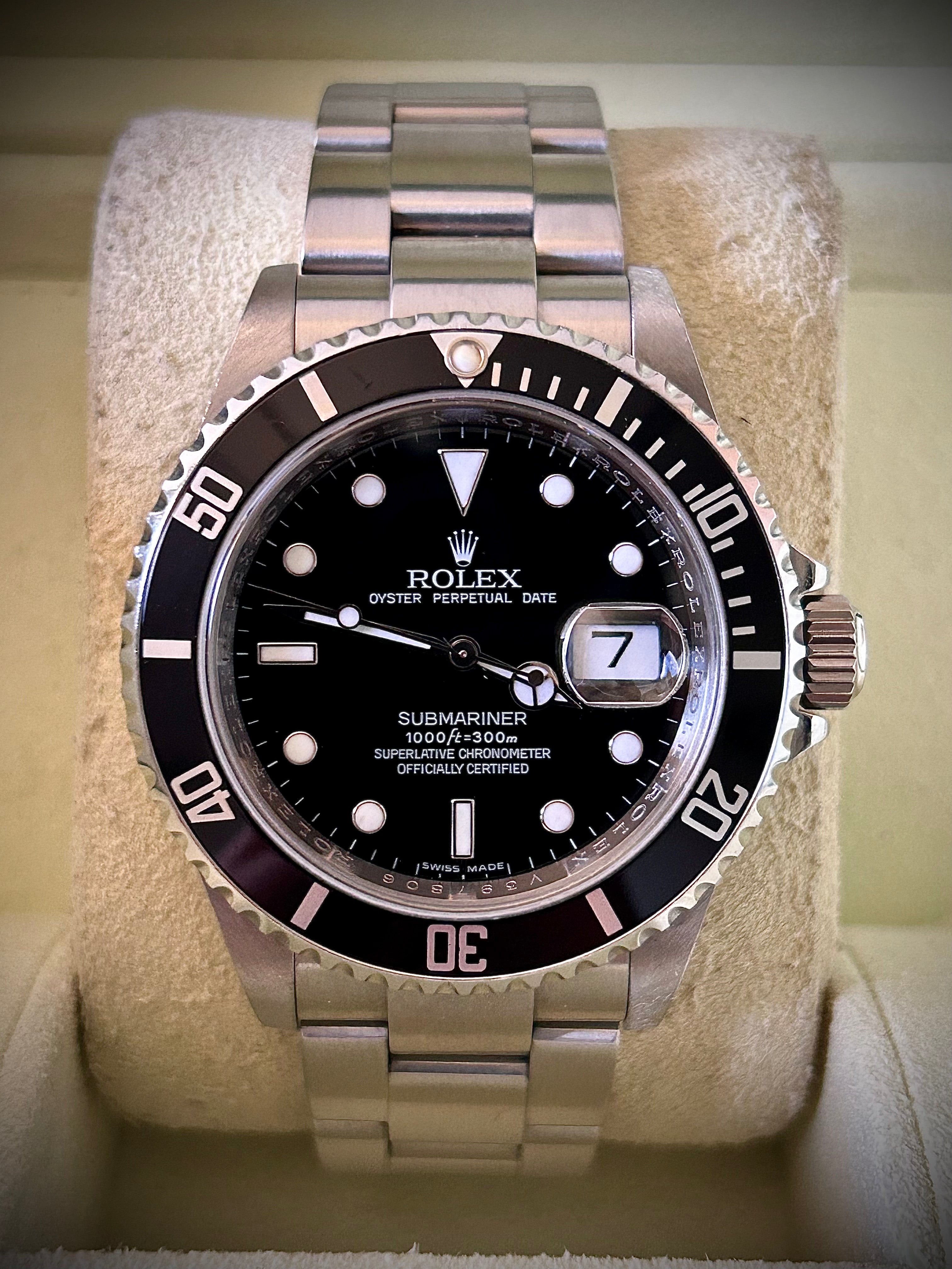 2009 ROLEX SUBMARINER DATE, 16610, FULL SET, INC GST