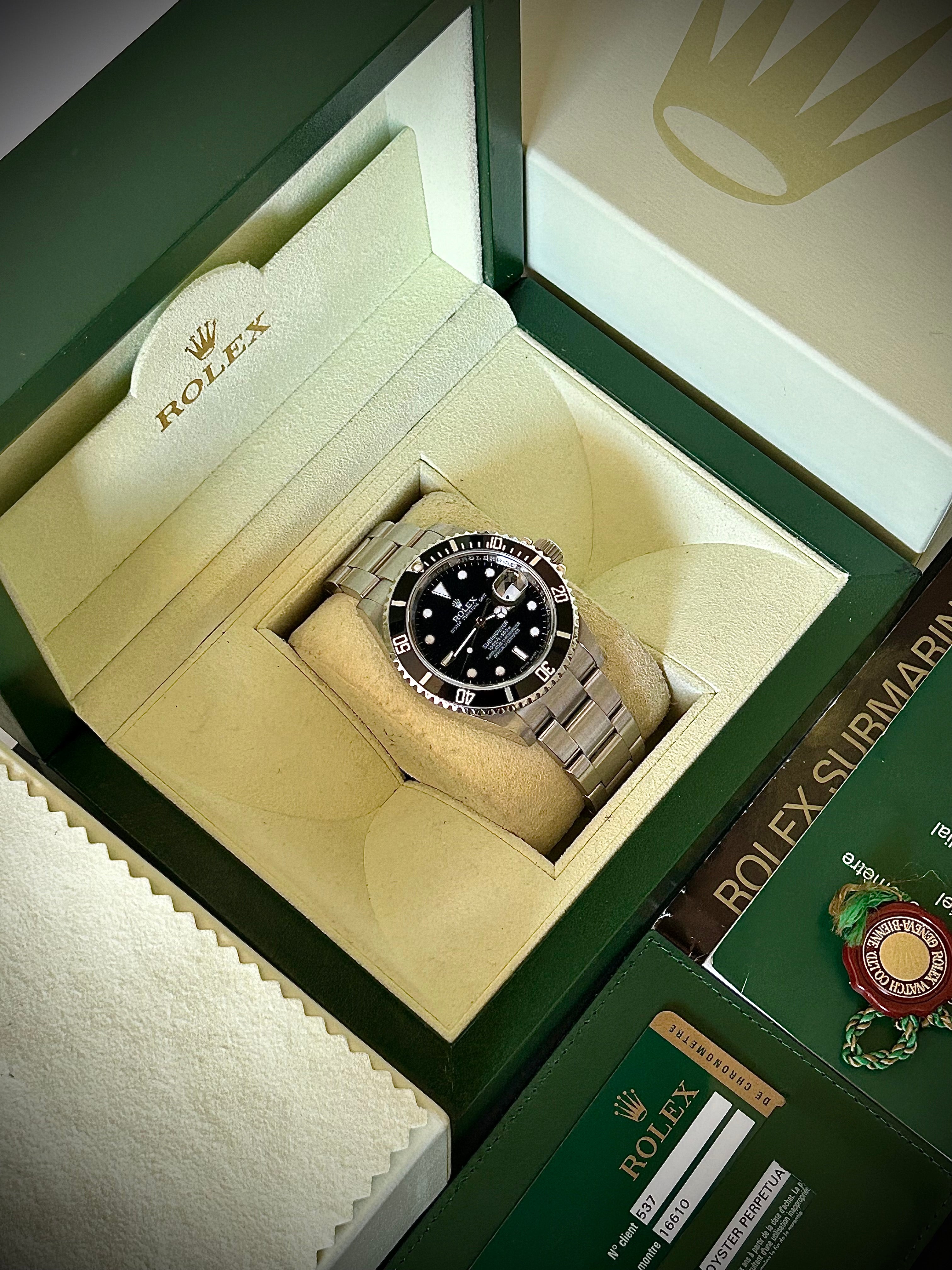 2009 ROLEX SUBMARINER DATE, 16610, FULL SET, INC GST
