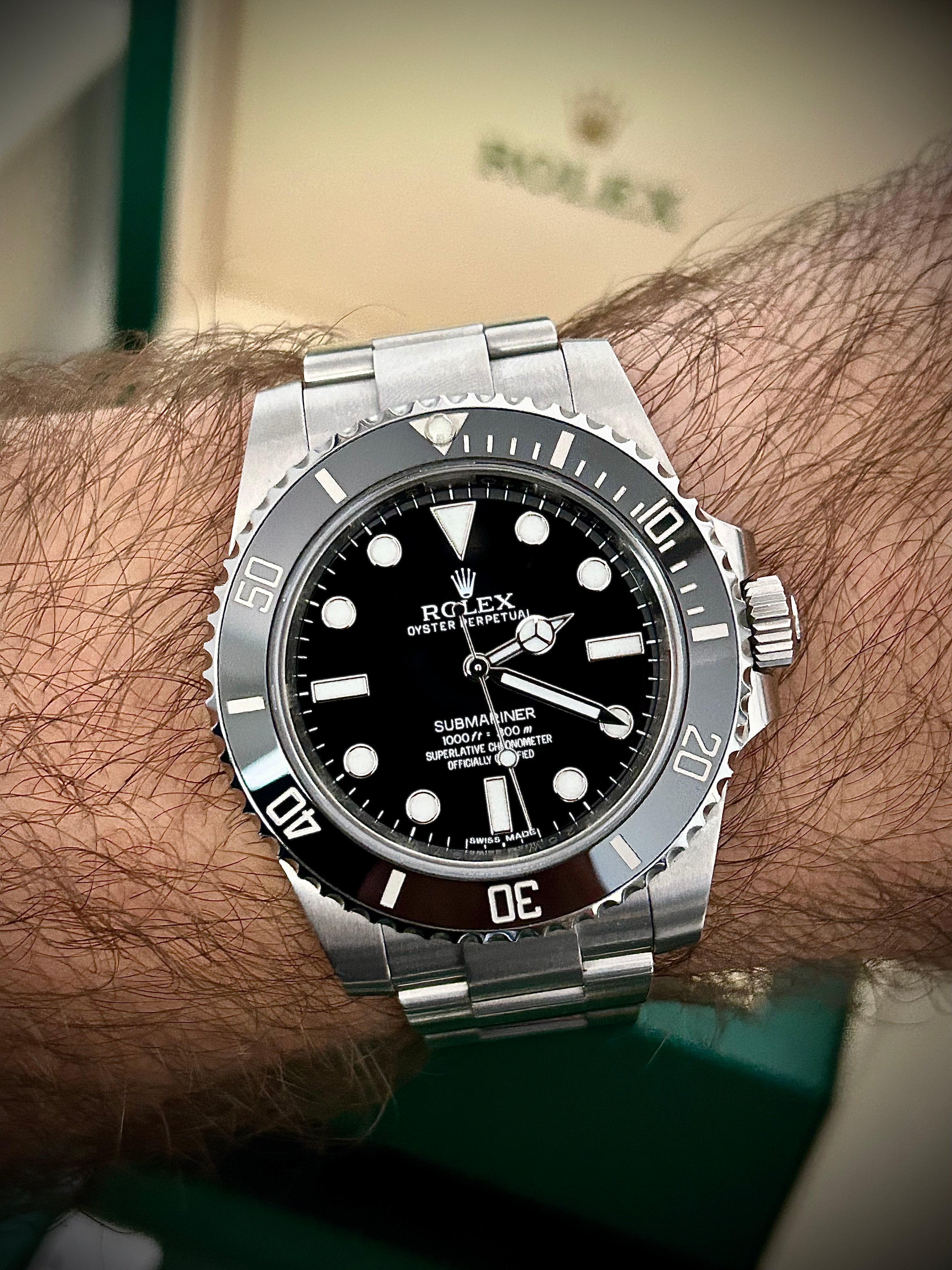 2014 ROLEX SUBMARINER NO DATE, 114060, FULL SET, INC GST