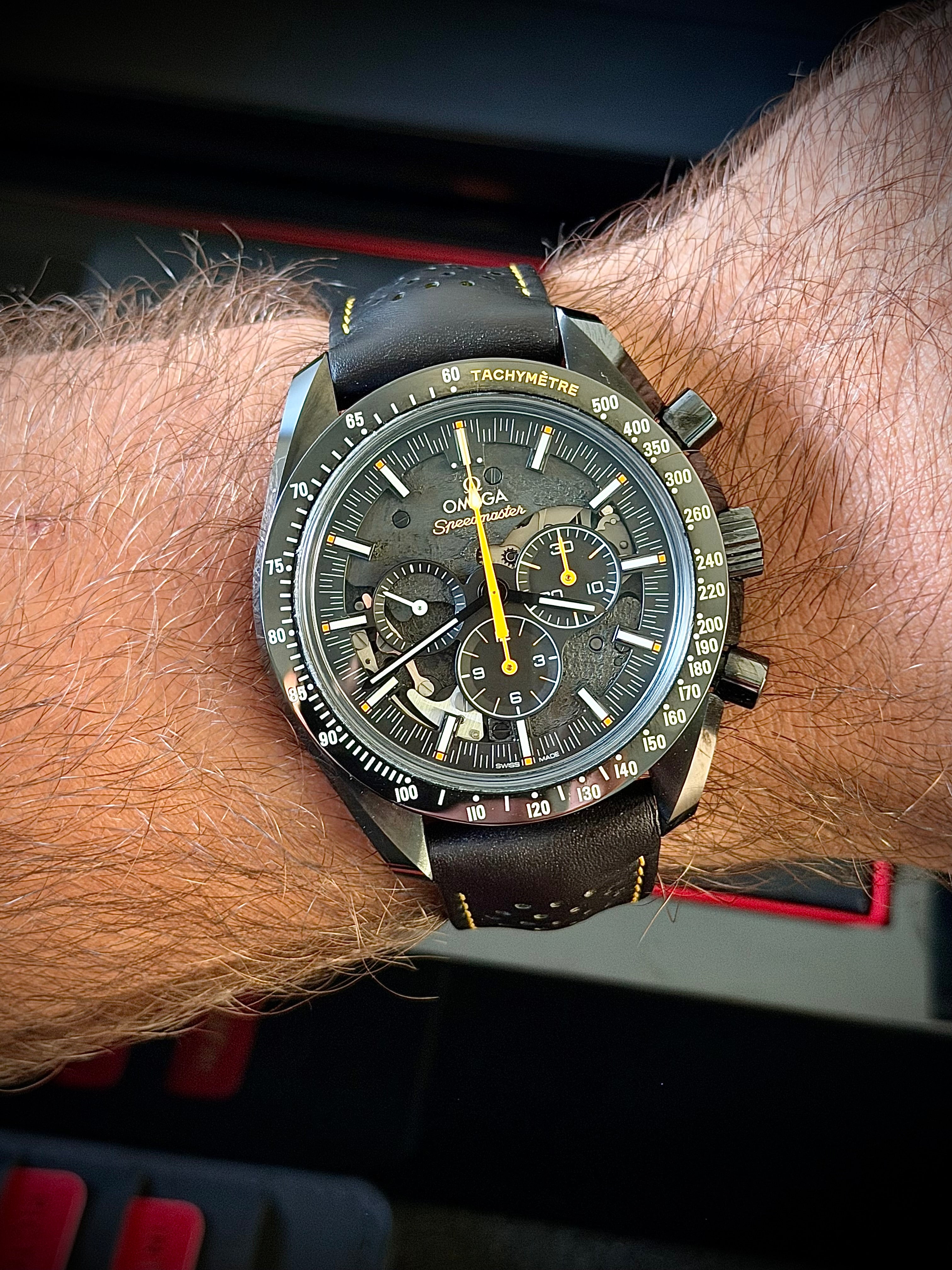 2020 OMEGA SPEEDMASTER APOLLO 8 DARK SIDE OF THE MOON, FULL SET, INC GST