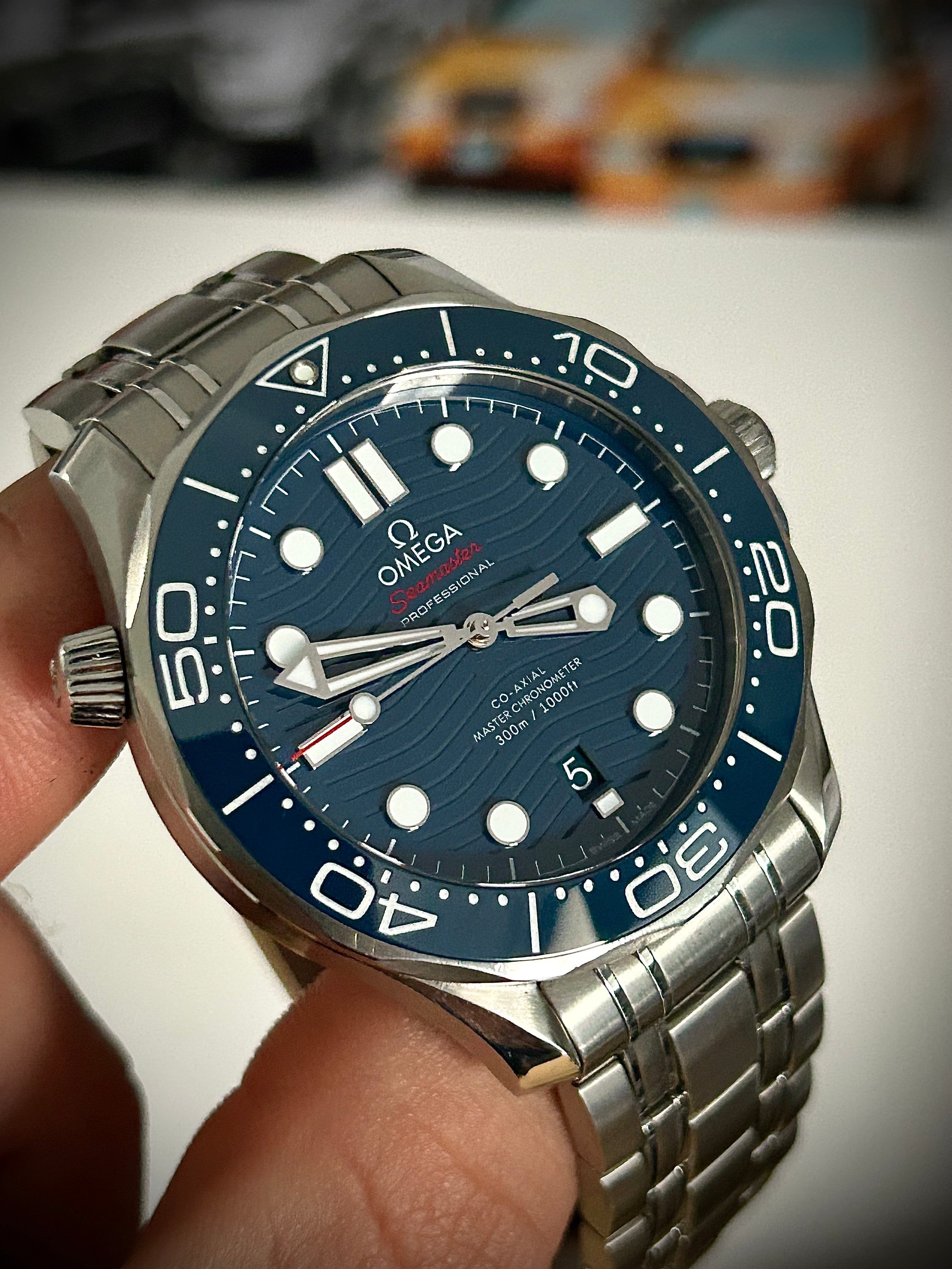 2020 OMEGA SEAMASTER 300, BLUE DIAL, FULL SET, INC GST