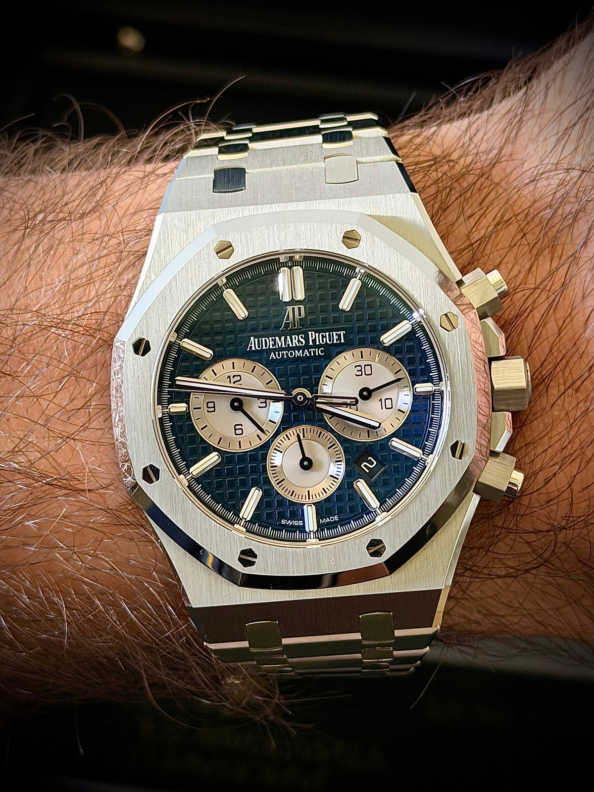 2020 AUDEMARS PIGUET ROYAL OAK SELFWINDING CHRONOGRAPH, 26331ST.OO.1220ST.01, BLUE DIAL, FULL SET, MINT CONDITION, INC GST