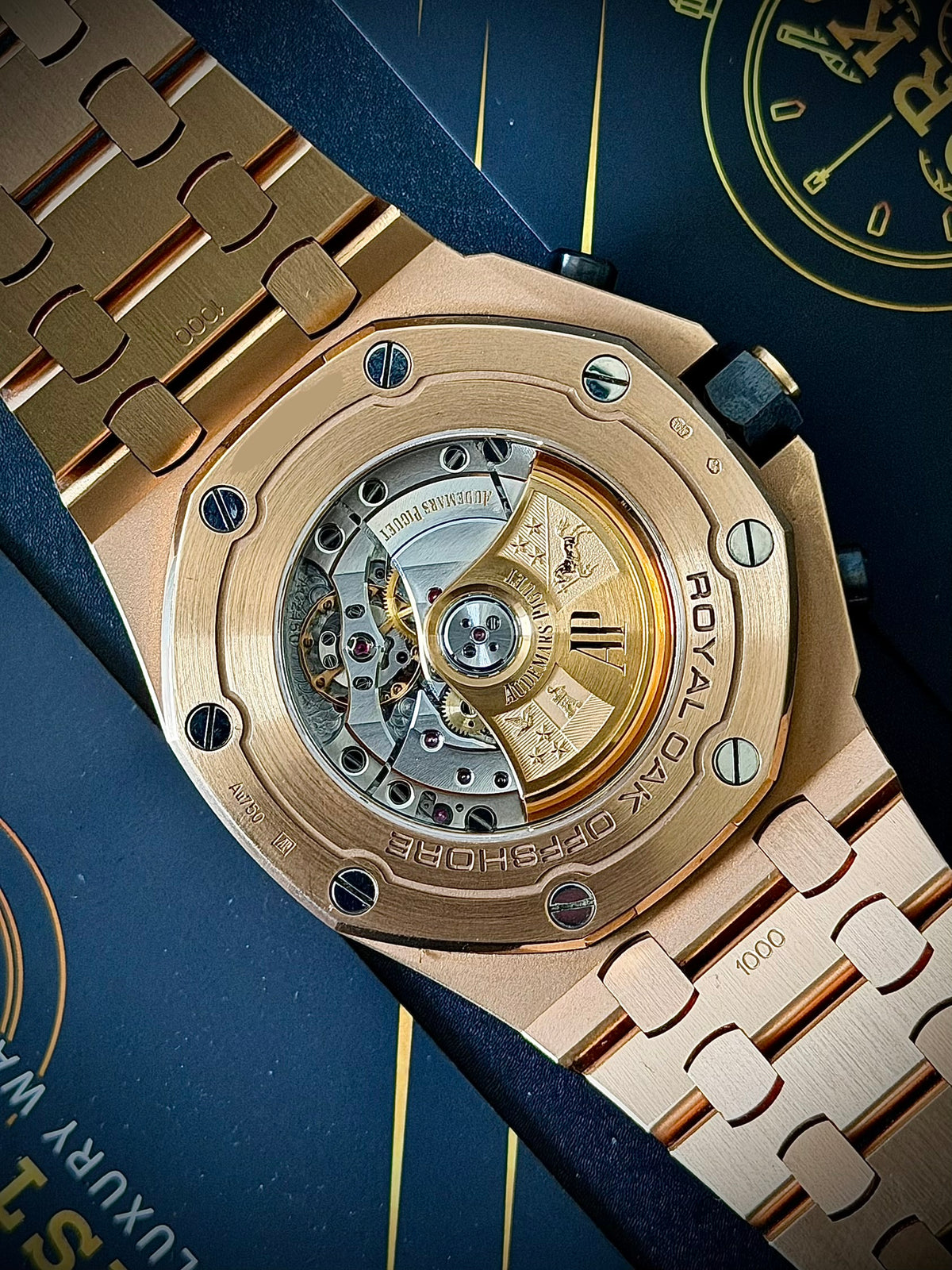 CIRCA 2014 AUDEMARS PIGUET ROYAL OAK OFFSHORE CHRONOGRAPH  “BRICK”, 26470OR.OO.1000OR.01, 18CT PINK GOLD, WATCH & BOX, INC GST