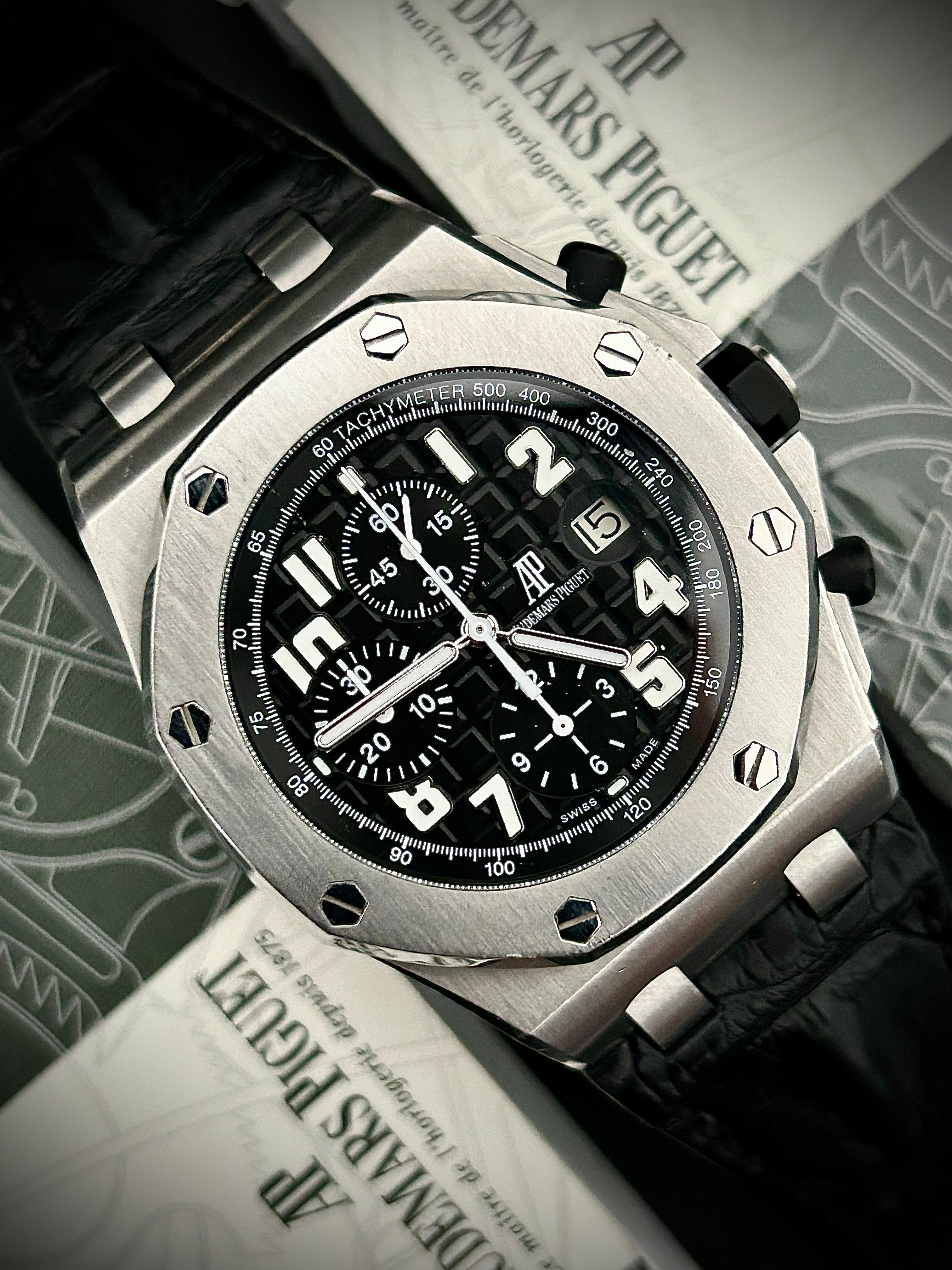 2013 AUDEMARS PIGUET ROYAL OAK OFFSHORE CHRONOGRAPH, FULL SET, INC GST