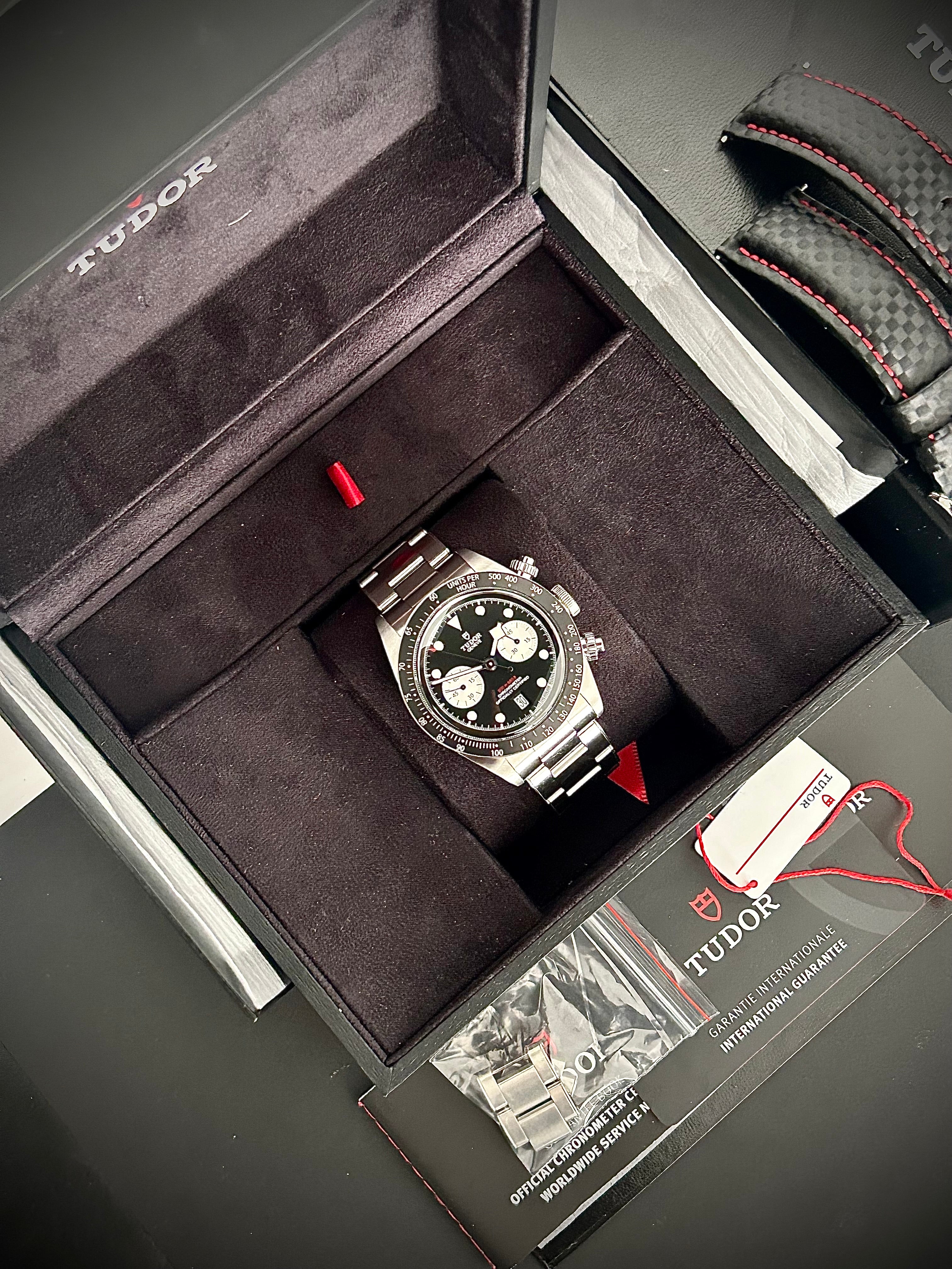 2022 TUDOR BLACK CHRONO REVERSE PANDA, FULL SET, INC GST