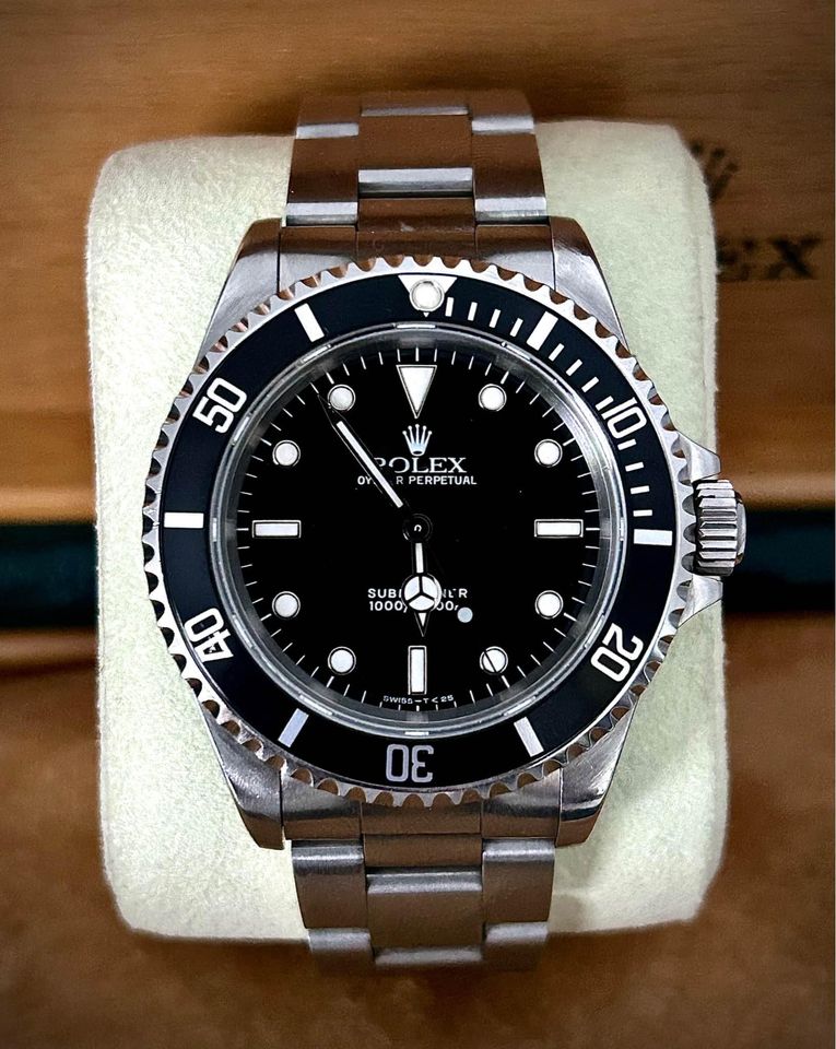 1996 ROLEX SUBMARINER NO DATE 14060 FULL SET WristWorks