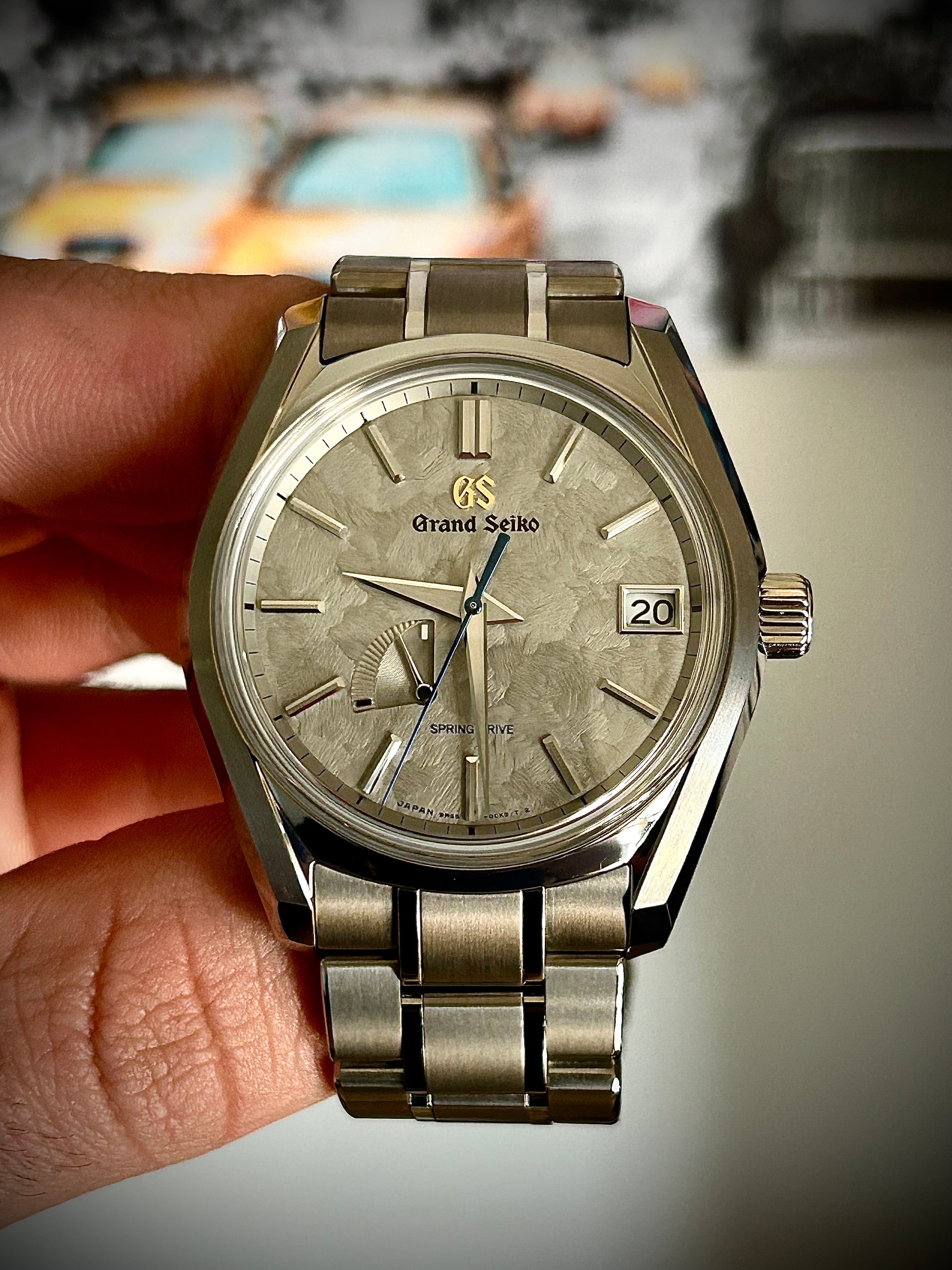 2025 GRAND SEIKO HERITAGE SPRING DRIVE, “WINTER,” SBGA415, FULL SET, INC GST