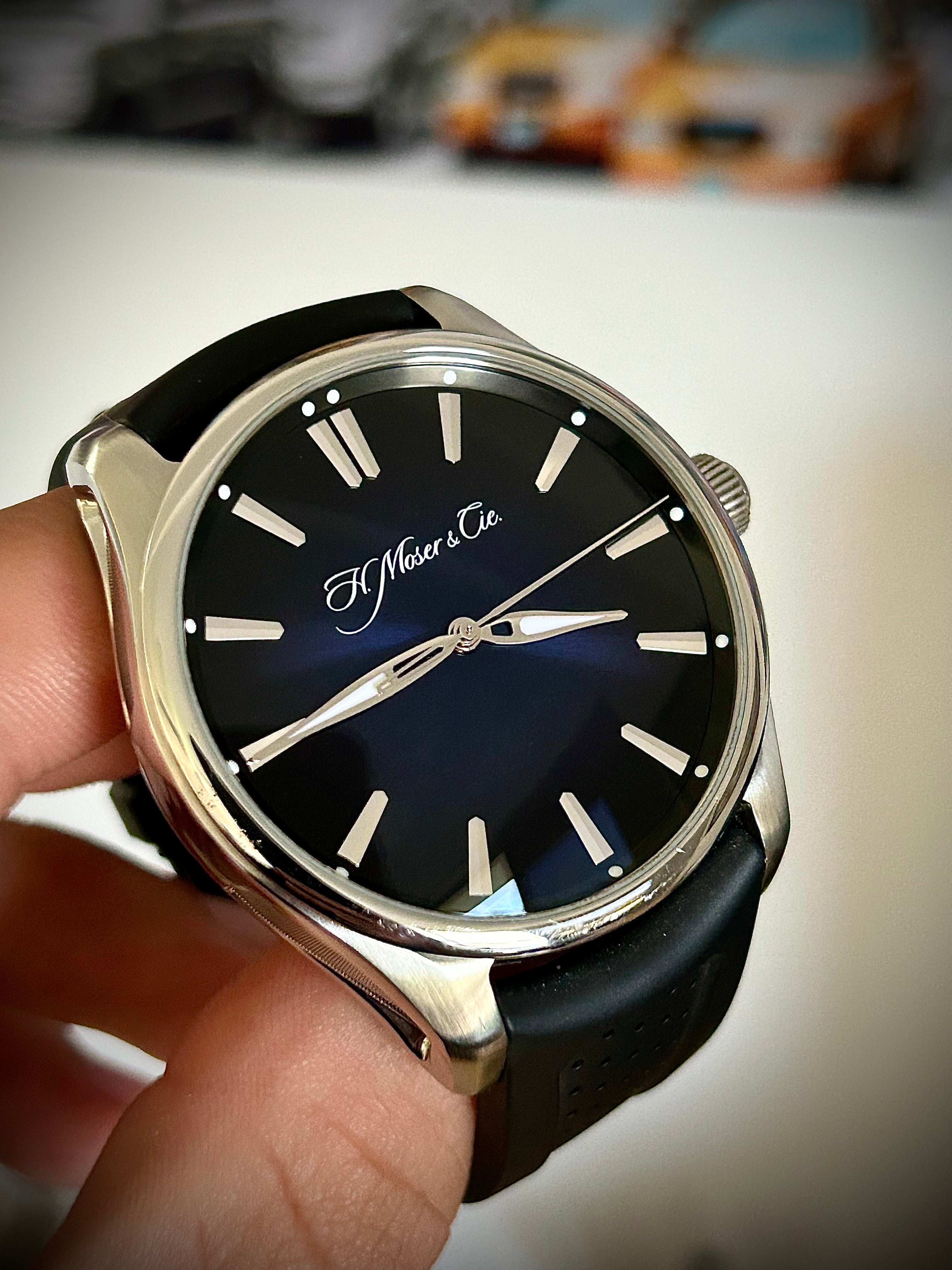 2018 H. MOSER & CIE PIONEER CENTRE SECONDS, 3200-100, FULL SET, INC GST