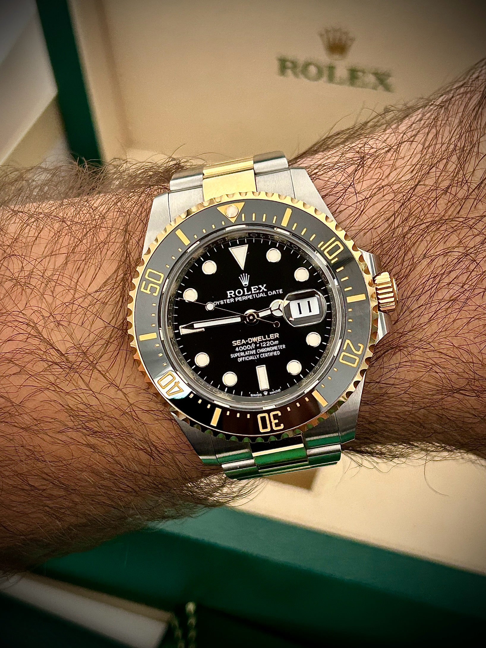 2022 ROLEX SEA DWELLER, TWO TONE, 126603, FULL SET, INC GST