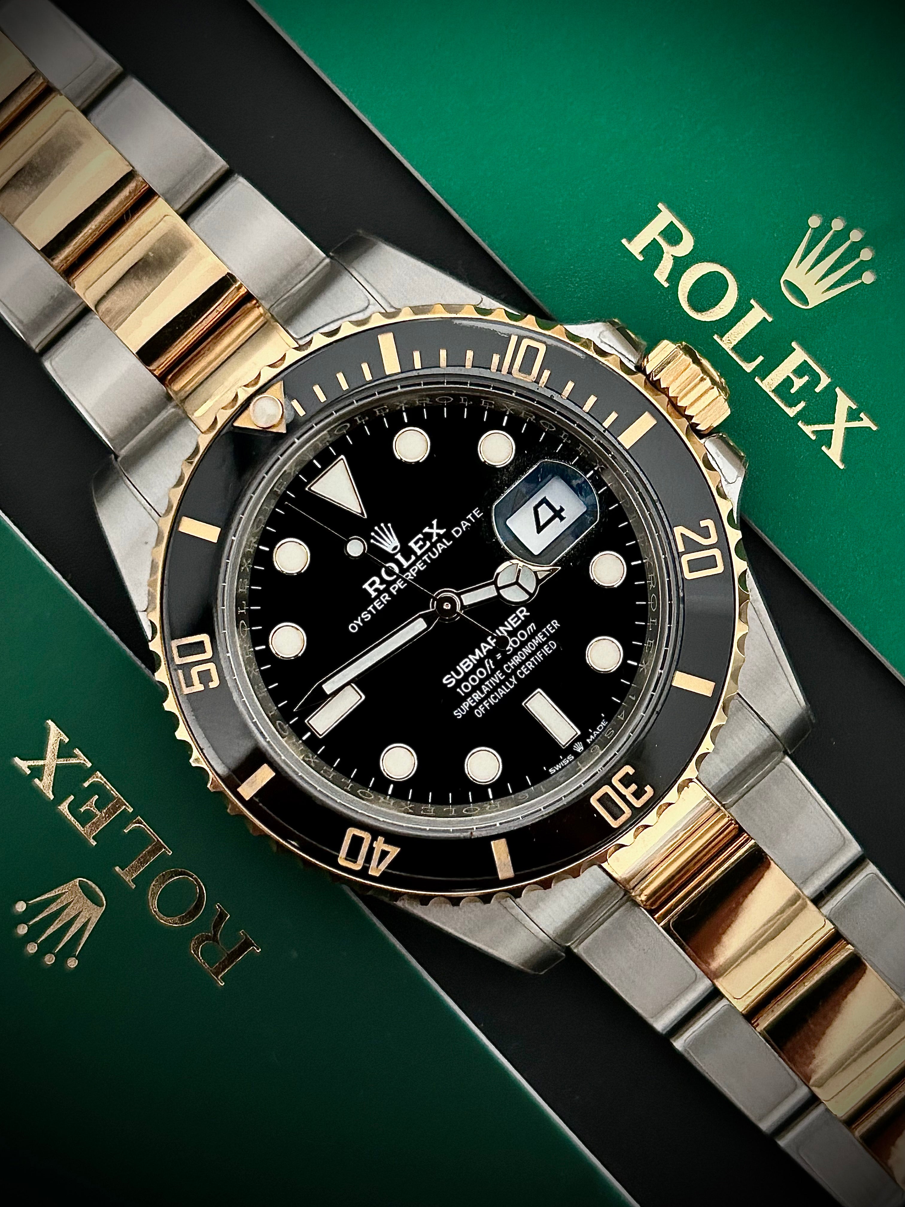 2023 ROLEX SUBMARINER DATE TWO TONE, 126613LN, FULL SET, INC GST