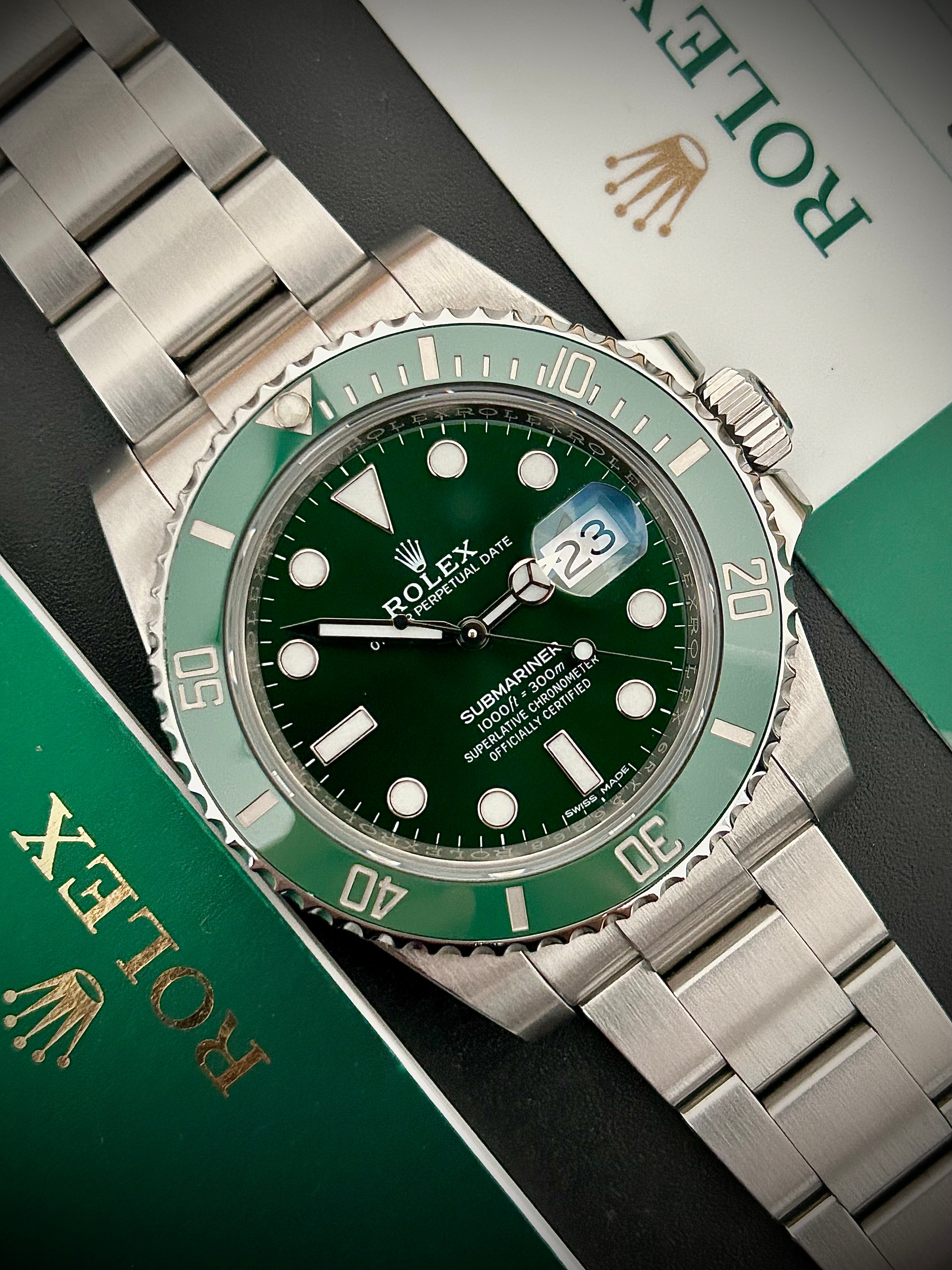 2019 ROLEX SUBMARINER DATE 116610LV, HULK, FULL SET, INC GST