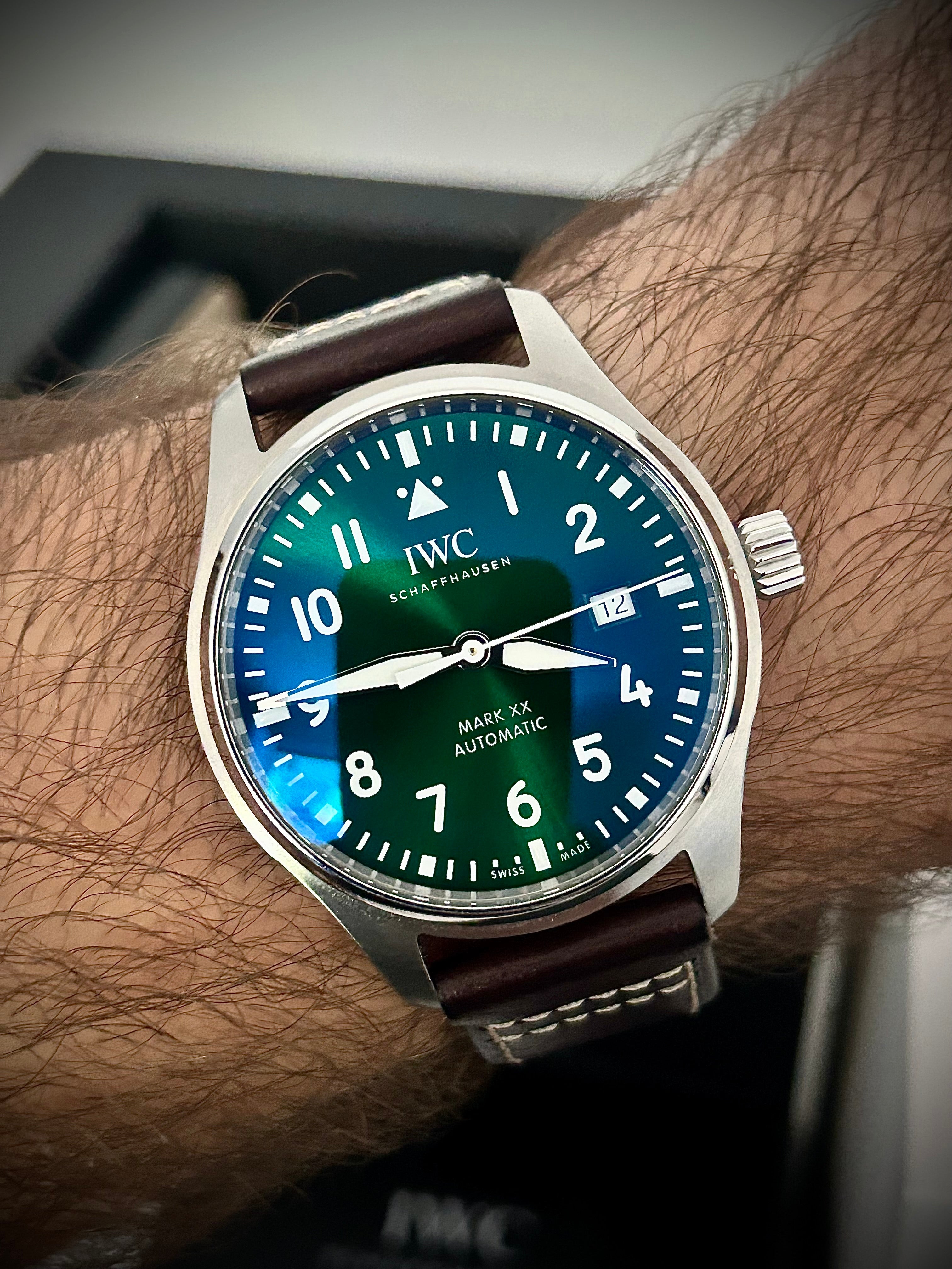 2024 IWC PILOTS WATCH MARK XX, GREEN DIAL, IW328305, FULL SET, INC GST