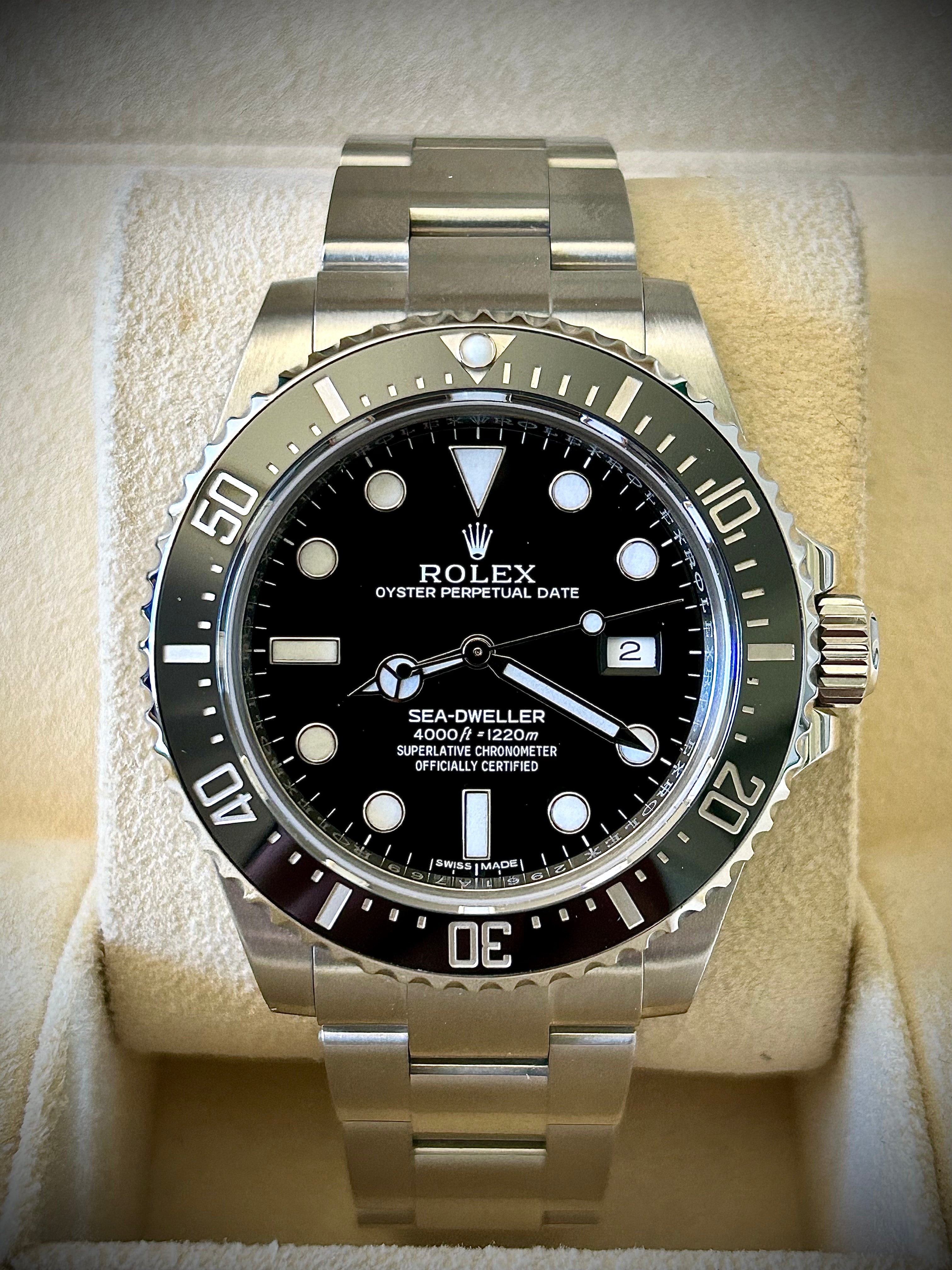 2016 ROLEX SEA-DWELLER 4000, 116600, FULL SET, INC GST