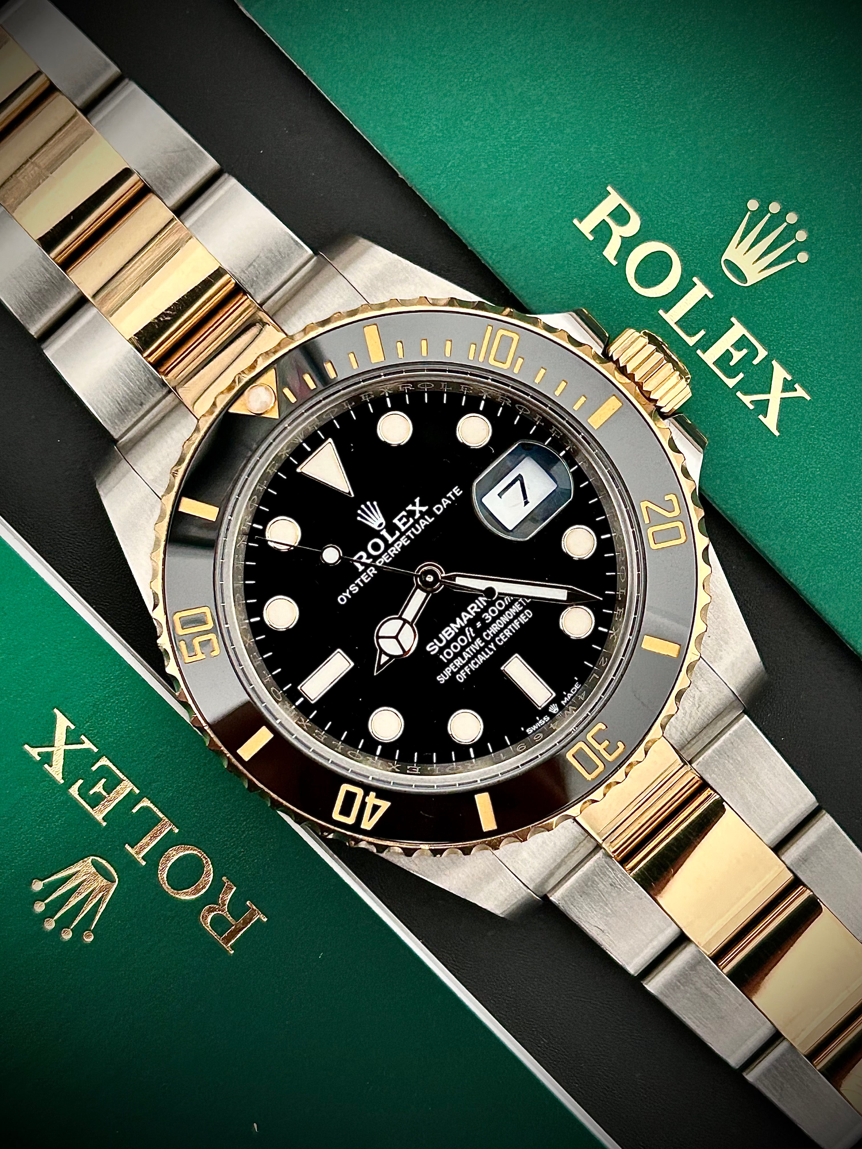 2023 ROLEX SUBMARINER DATE TWO TONE, 126613LN, FULL SET, INC GST