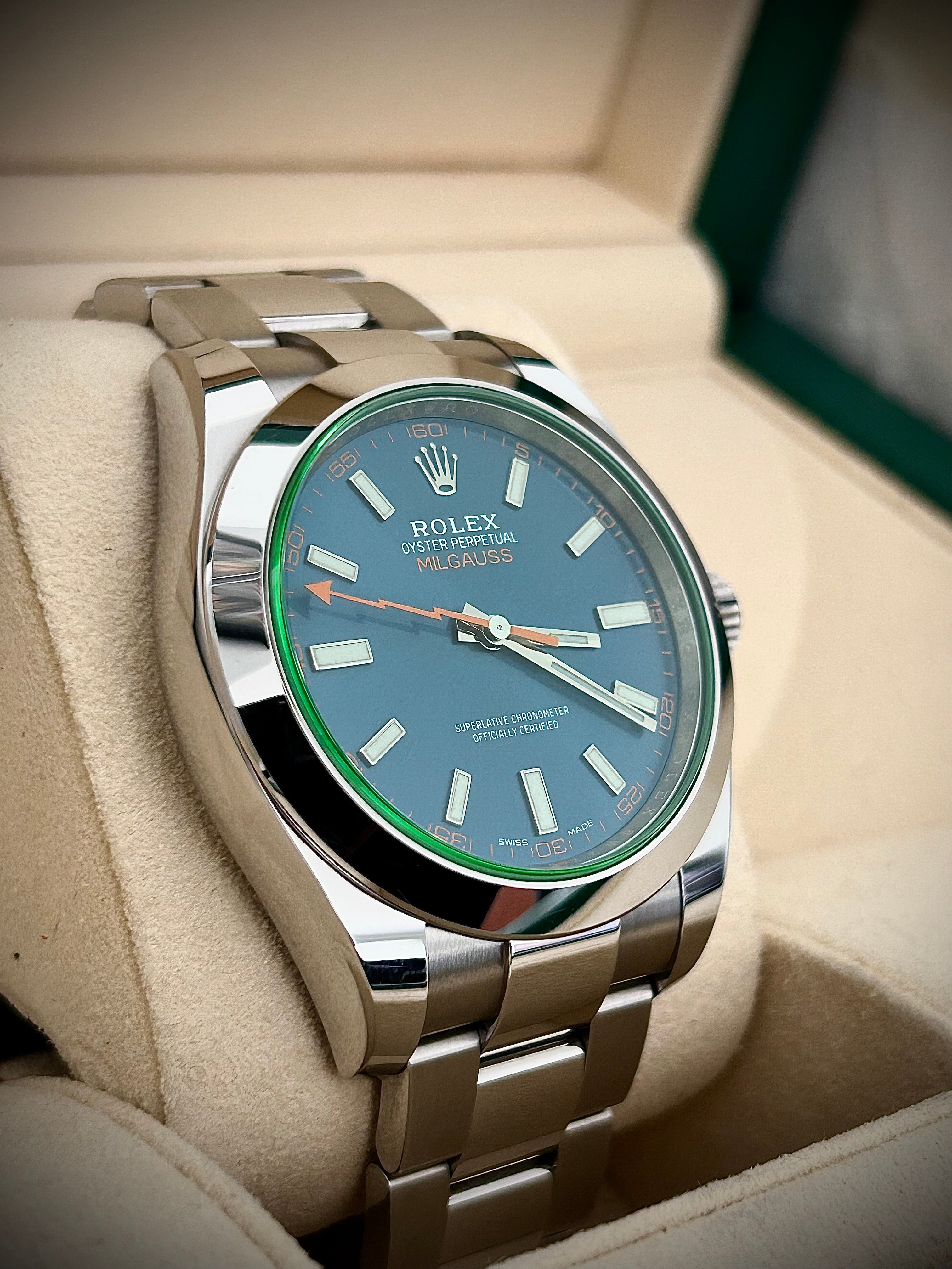 2021 ROLEX MILGAUSS, 116400GV, FULL SET, INC GST