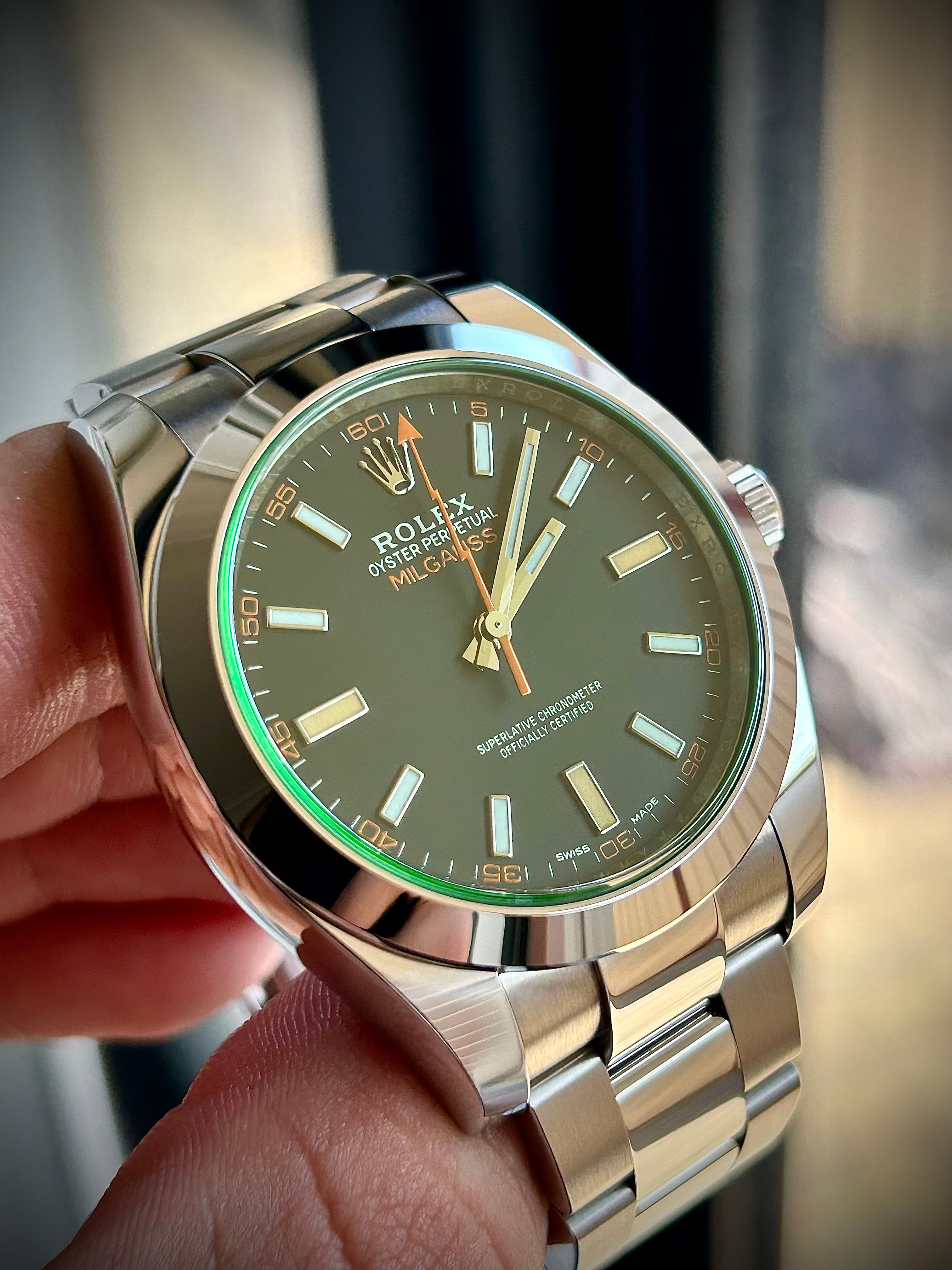 2021 ROLEX MILGAUSS, MINT, 116400GV, FULL SET, INC GST