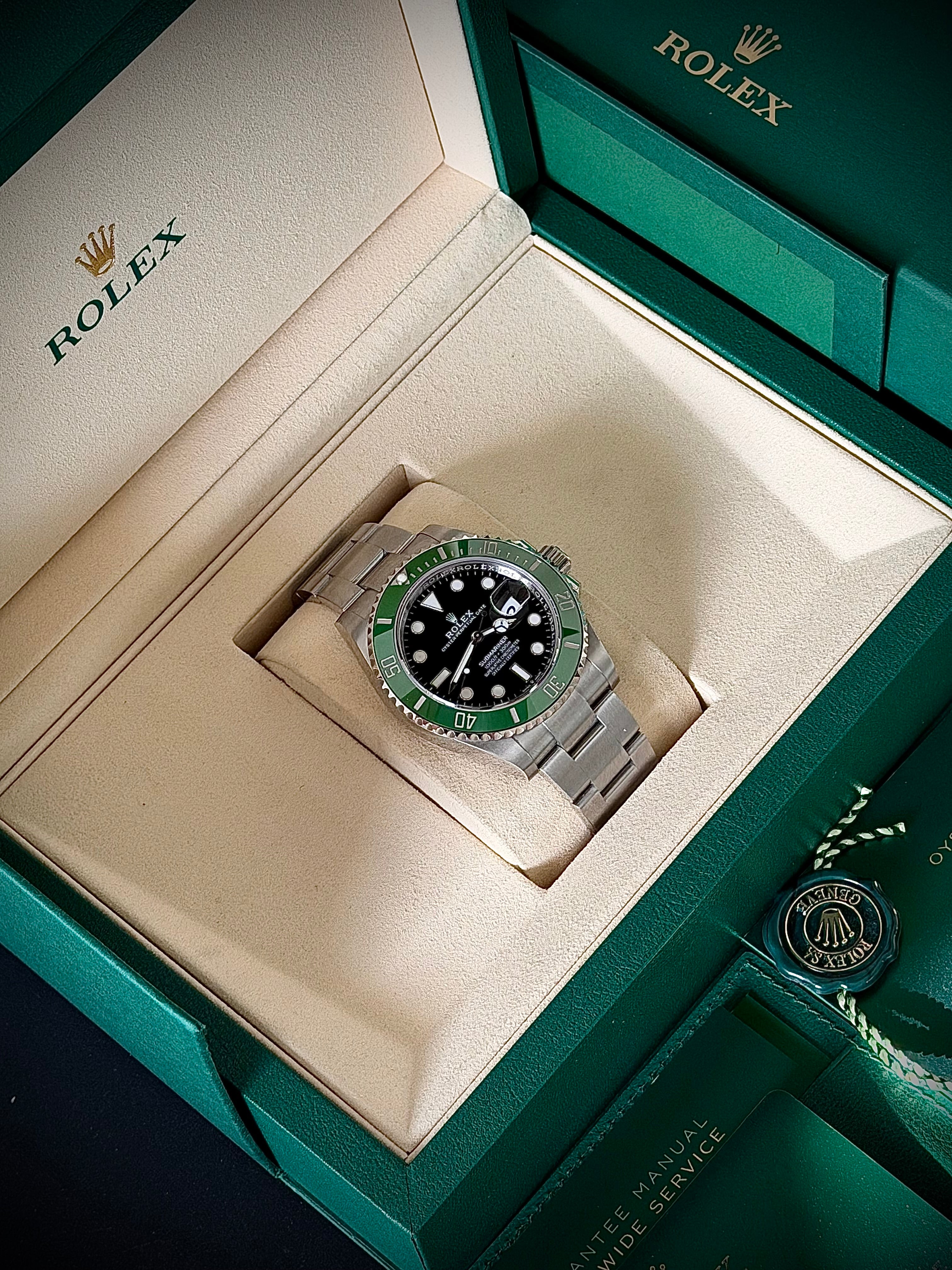 2025 ROLEX SUBMARINER DATE, 126610LV, STARBUCKS, FULL SET, INC GST