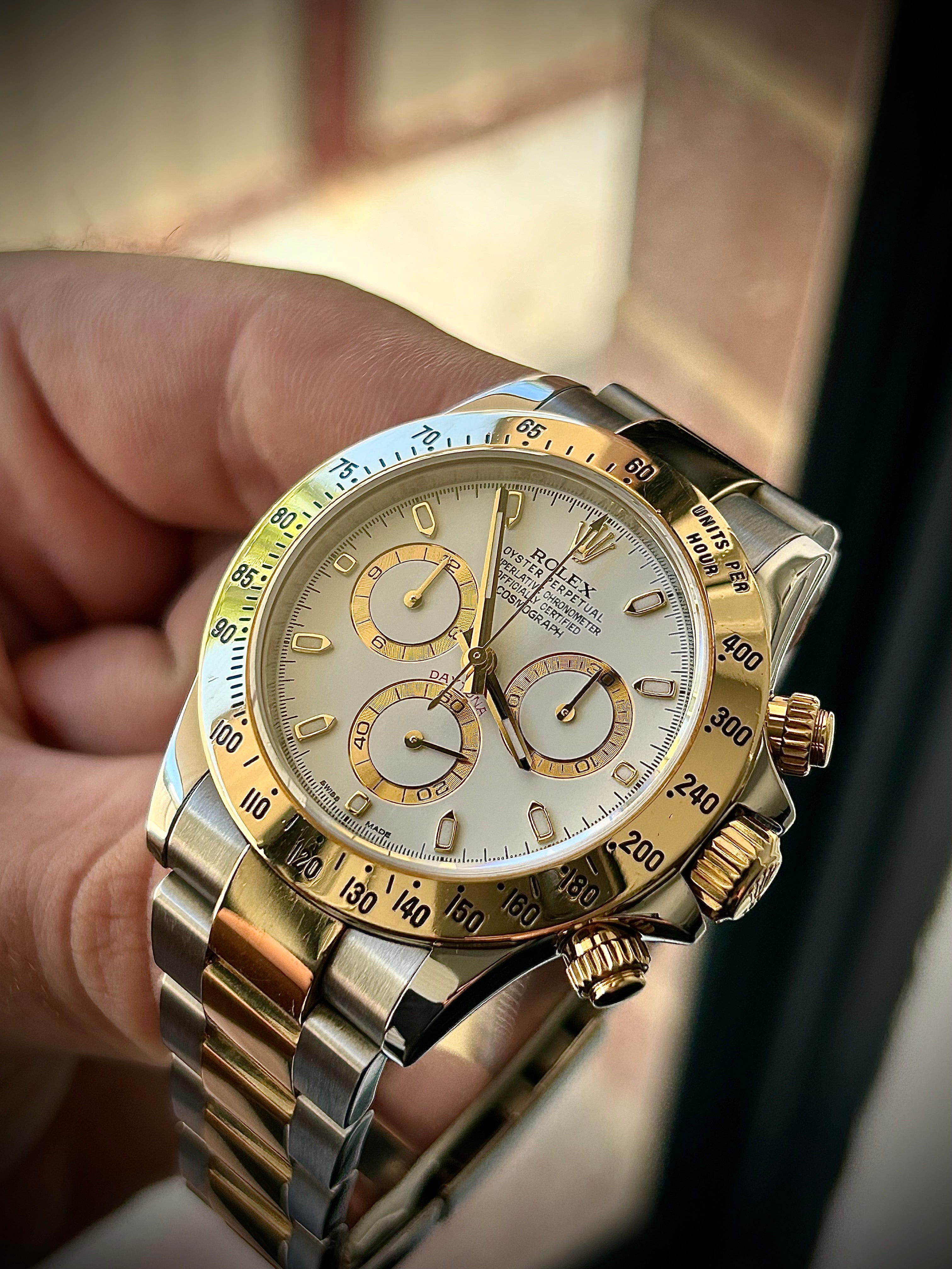 2017 ROLEX COSMOGRAPH DAYTONA TWO TONE, WHITE DIAL, 116523, FULL SET, INC GST