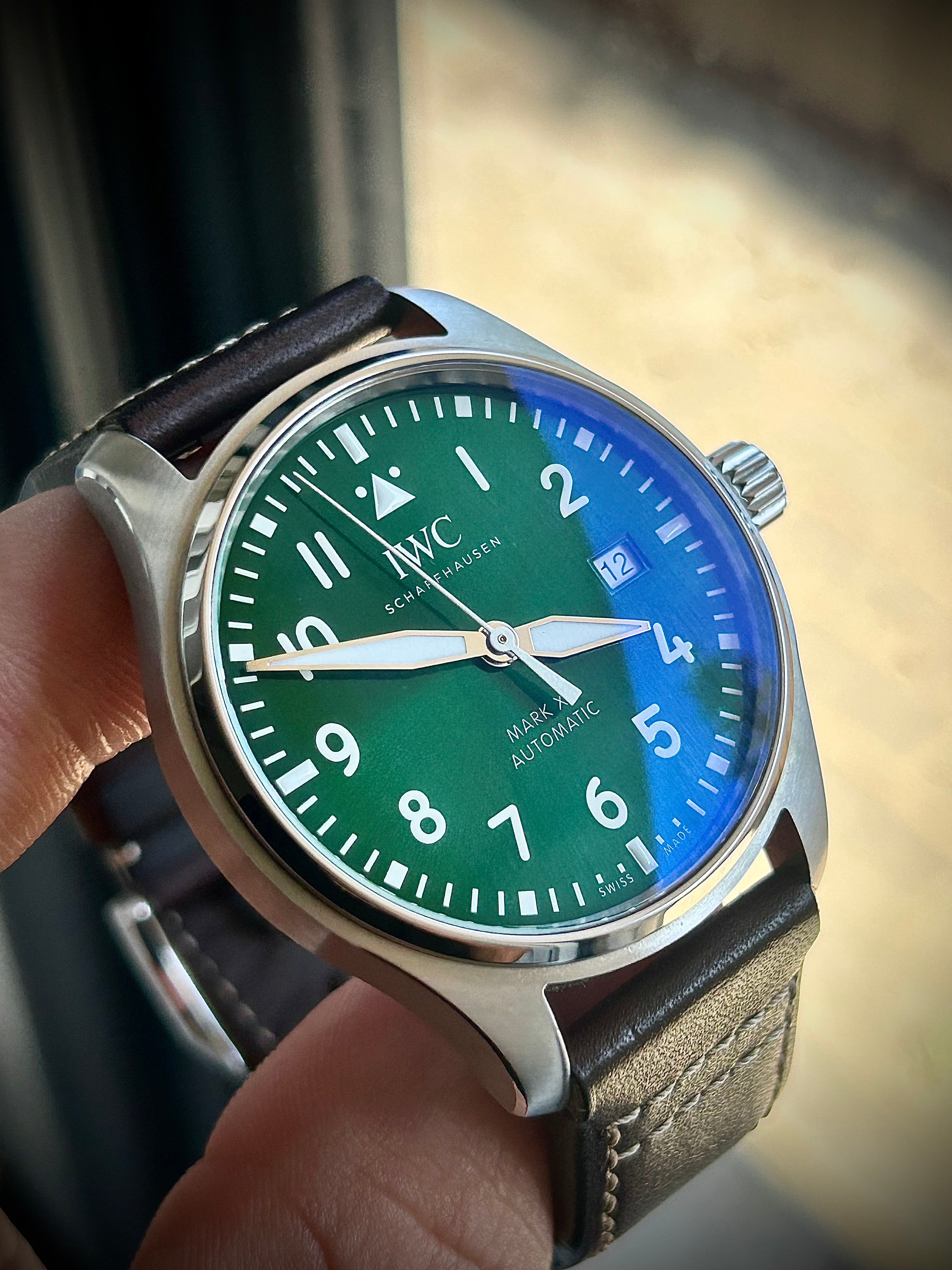 2024 IWC PILOTS WATCH MARK XX, GREEN DIAL, IW328305, FULL SET, INC GST