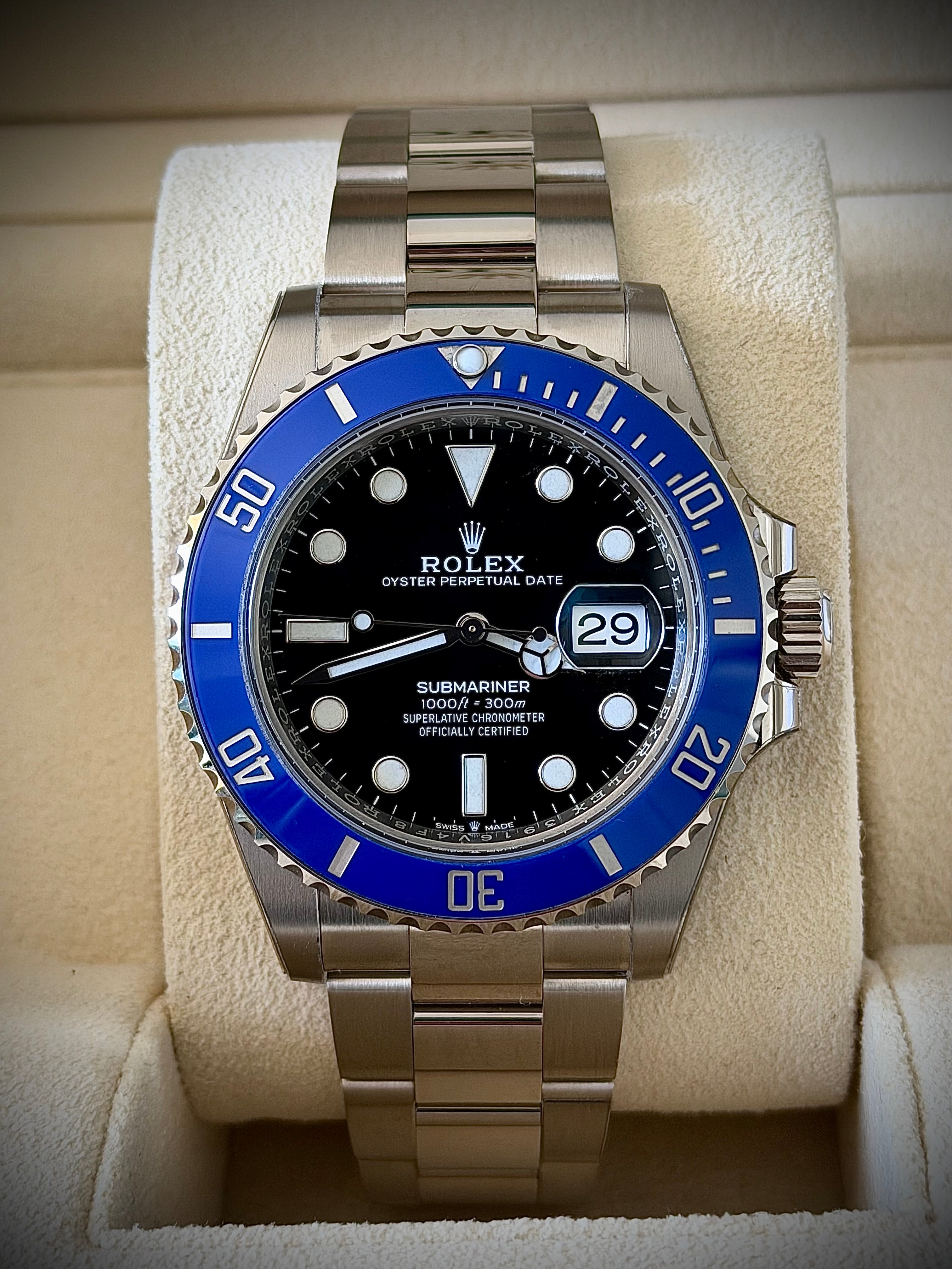 2023 ROLEX SUBMARINER DATE, 126619LB, COOKIE MONSTER, FULL SET, INC GST