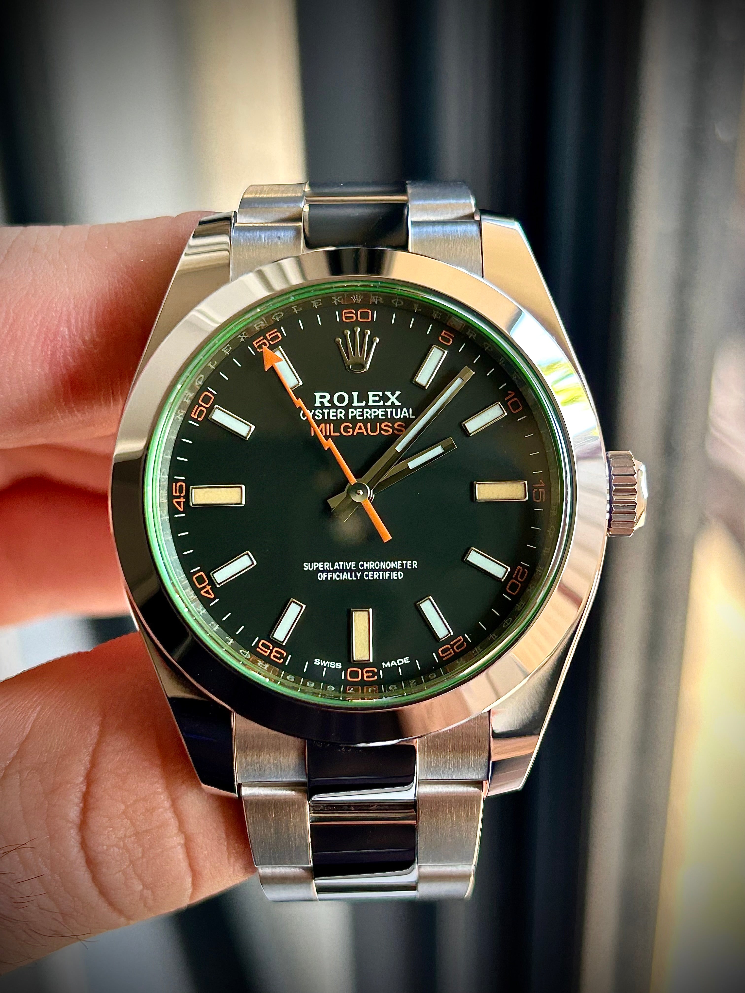 2021 ROLEX MILGAUSS, MINT, 116400GV, FULL SET, INC GST