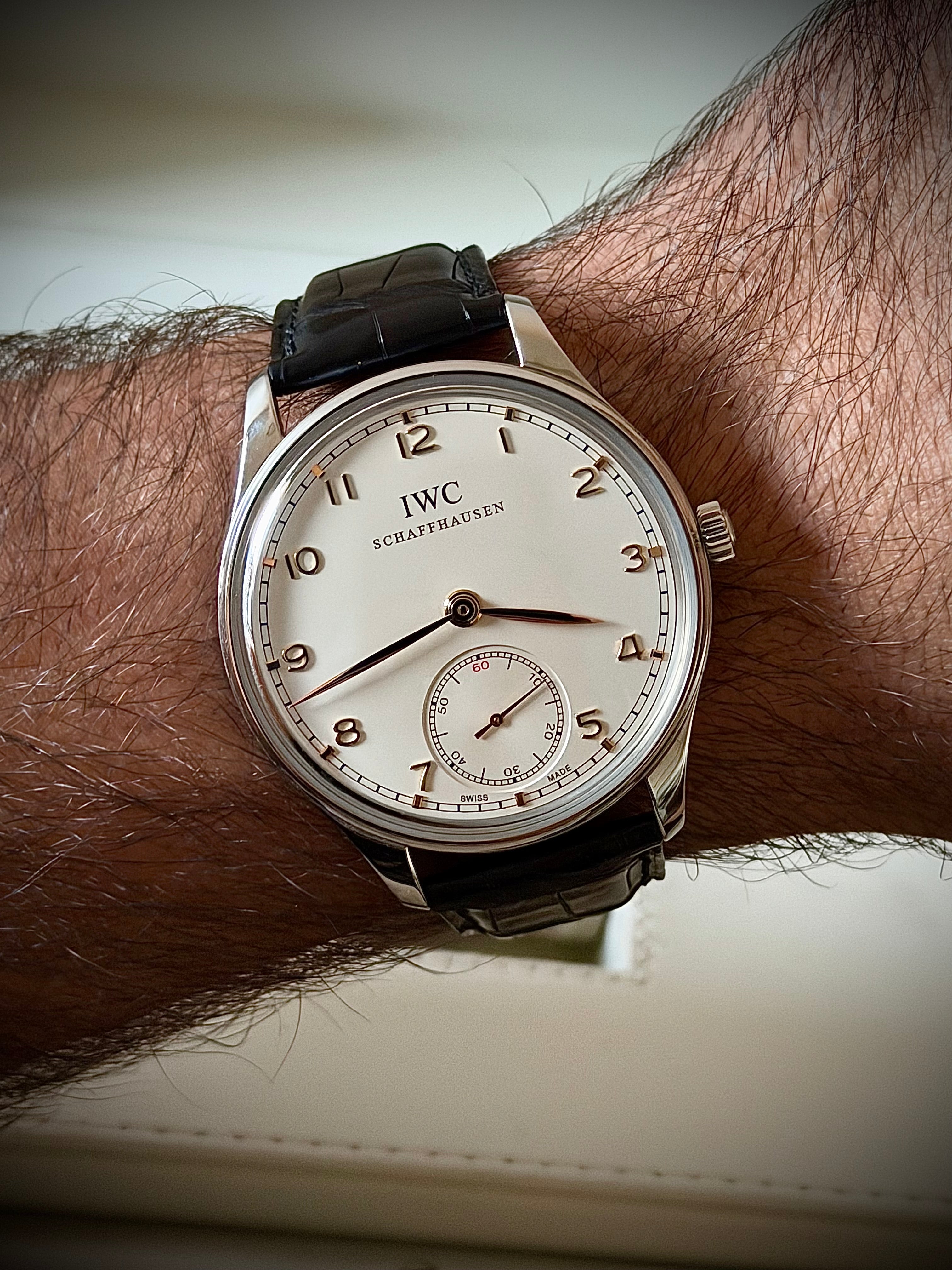 2013 IWC PORTUGUESE HAND-WOUND, IW545408, BOX & PAPERS, WITH ORIGINAL INVOICE, INC GST
