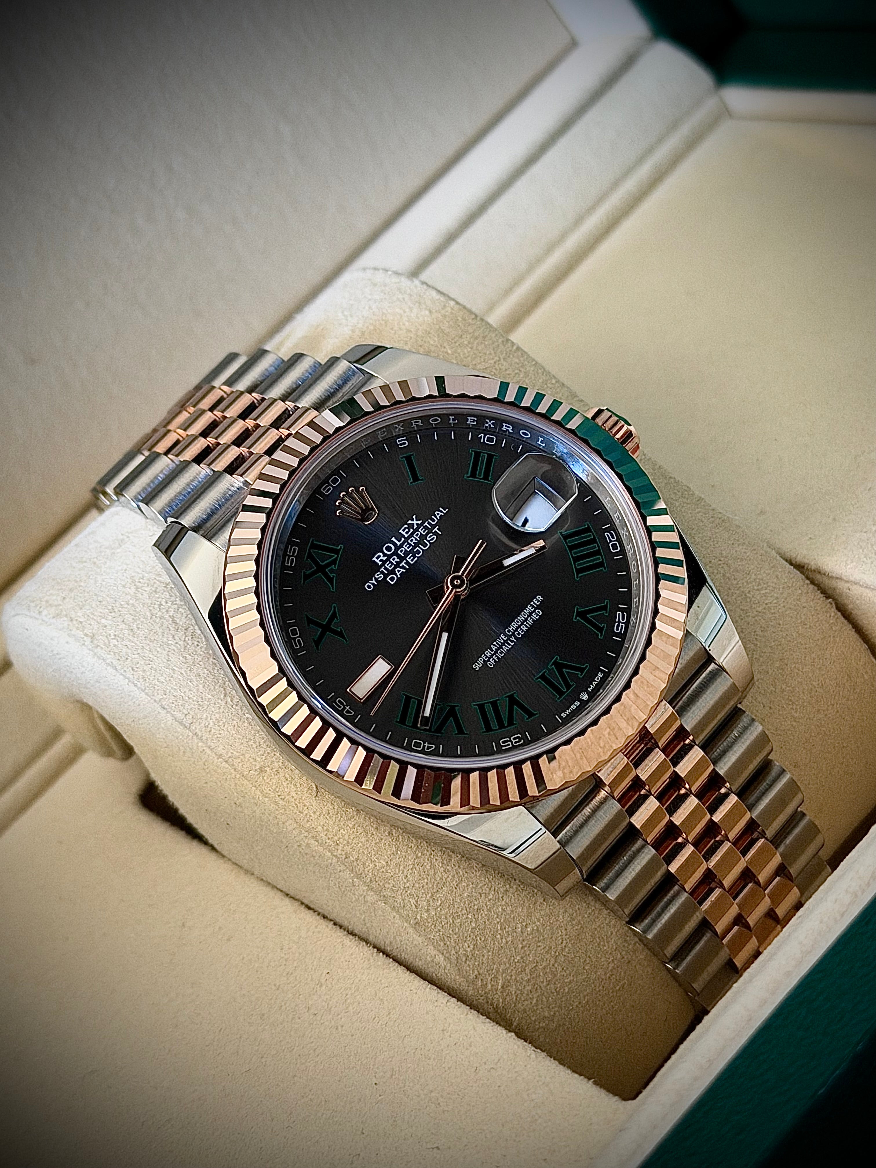 2025 ROLEX DATEJUST 41, WIMBLEDON, 126331, FULL SET, INC GST