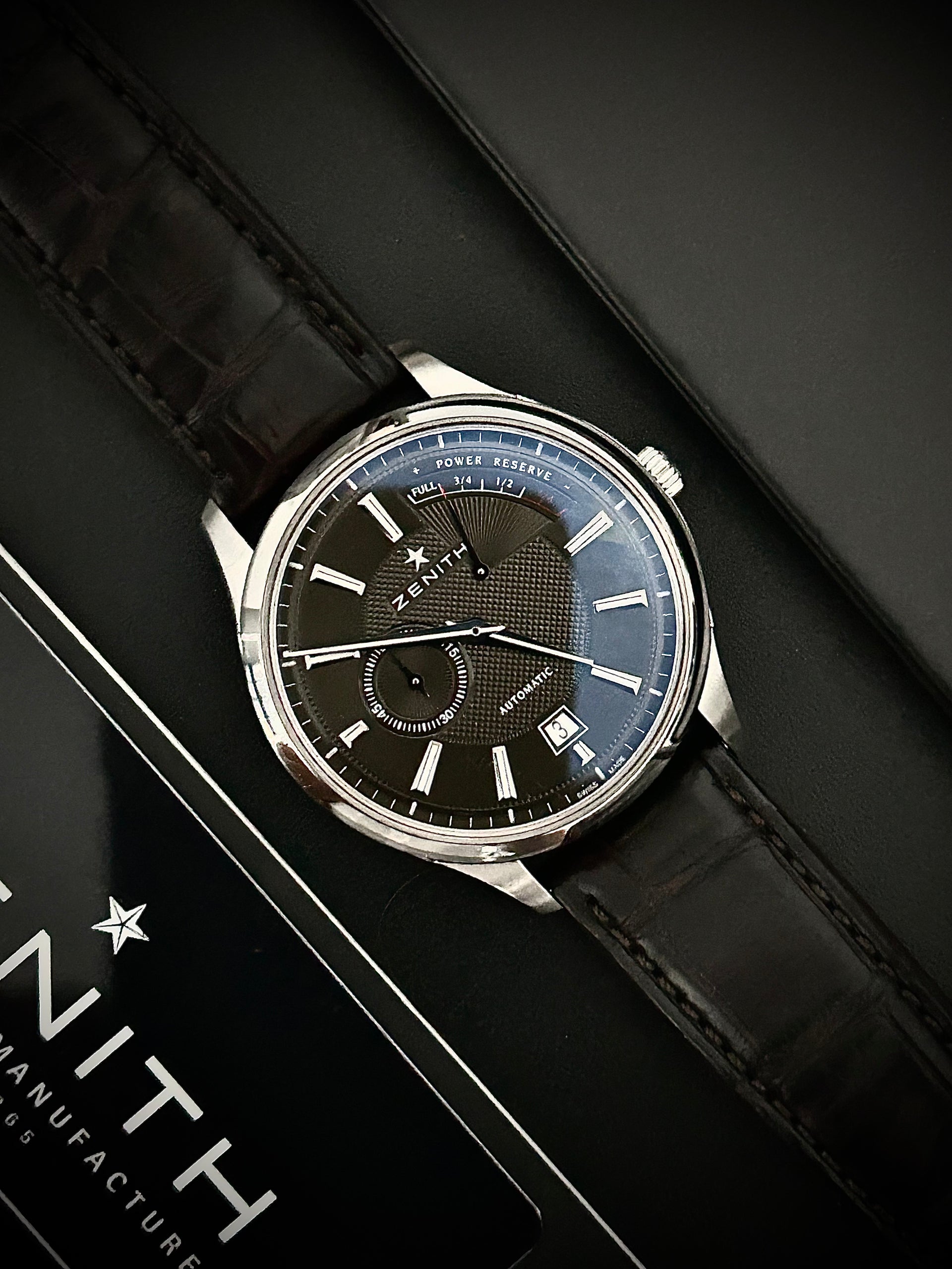 Zenith elite captain power reserve on sale