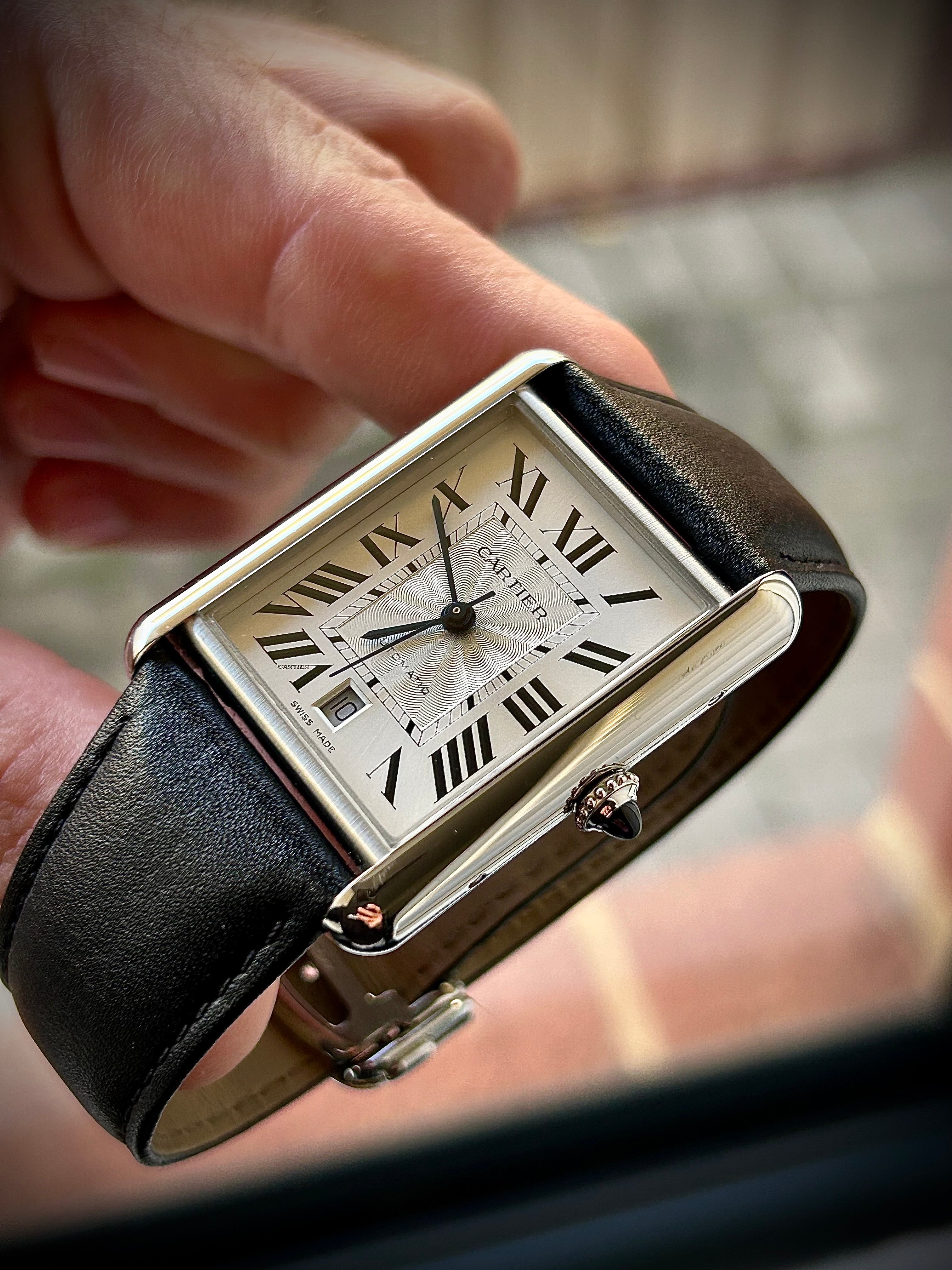 2022 CARTIER TANK XL AUTOMATIC, FULL SET, INC GST