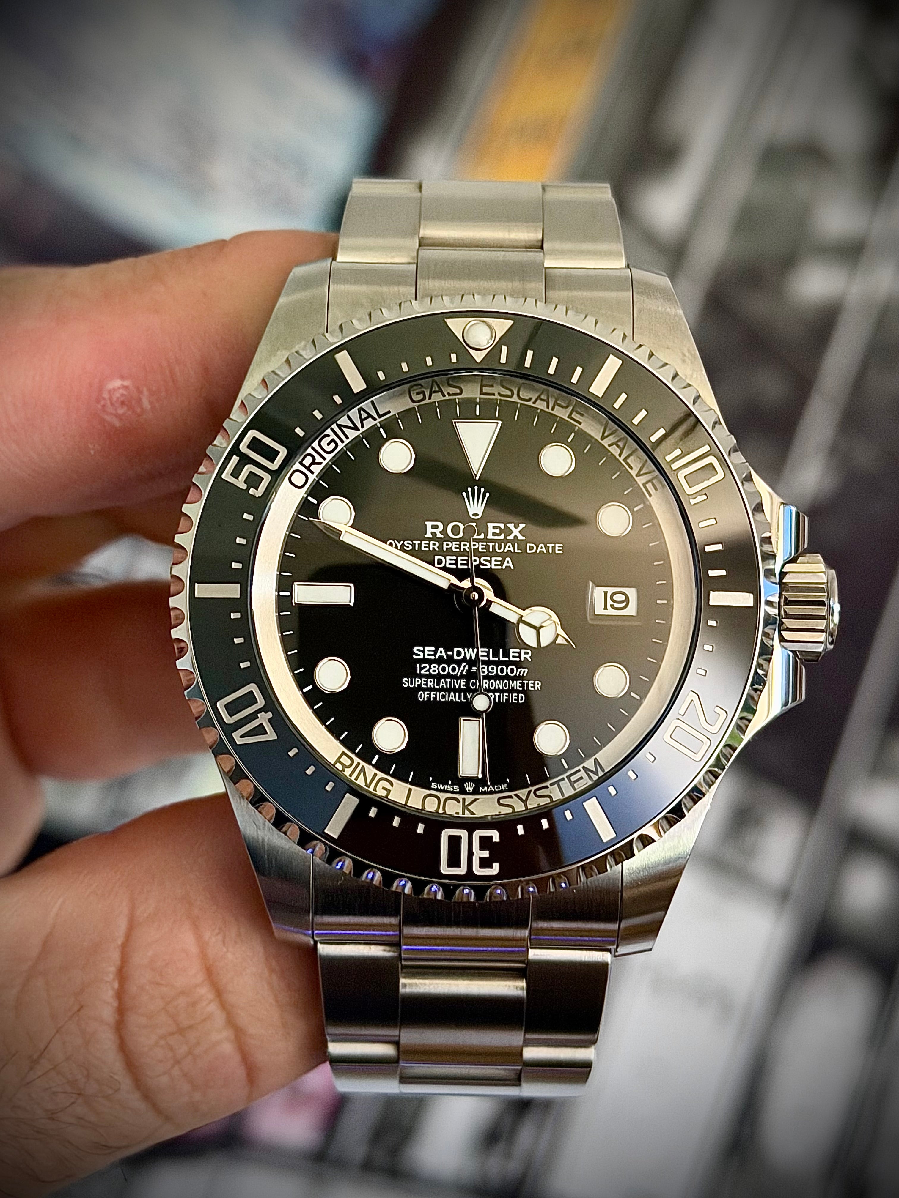 2024 ROLEX DEEPSEA, 136660, BLACK DIAL, BOX & PAPERS, INC GST