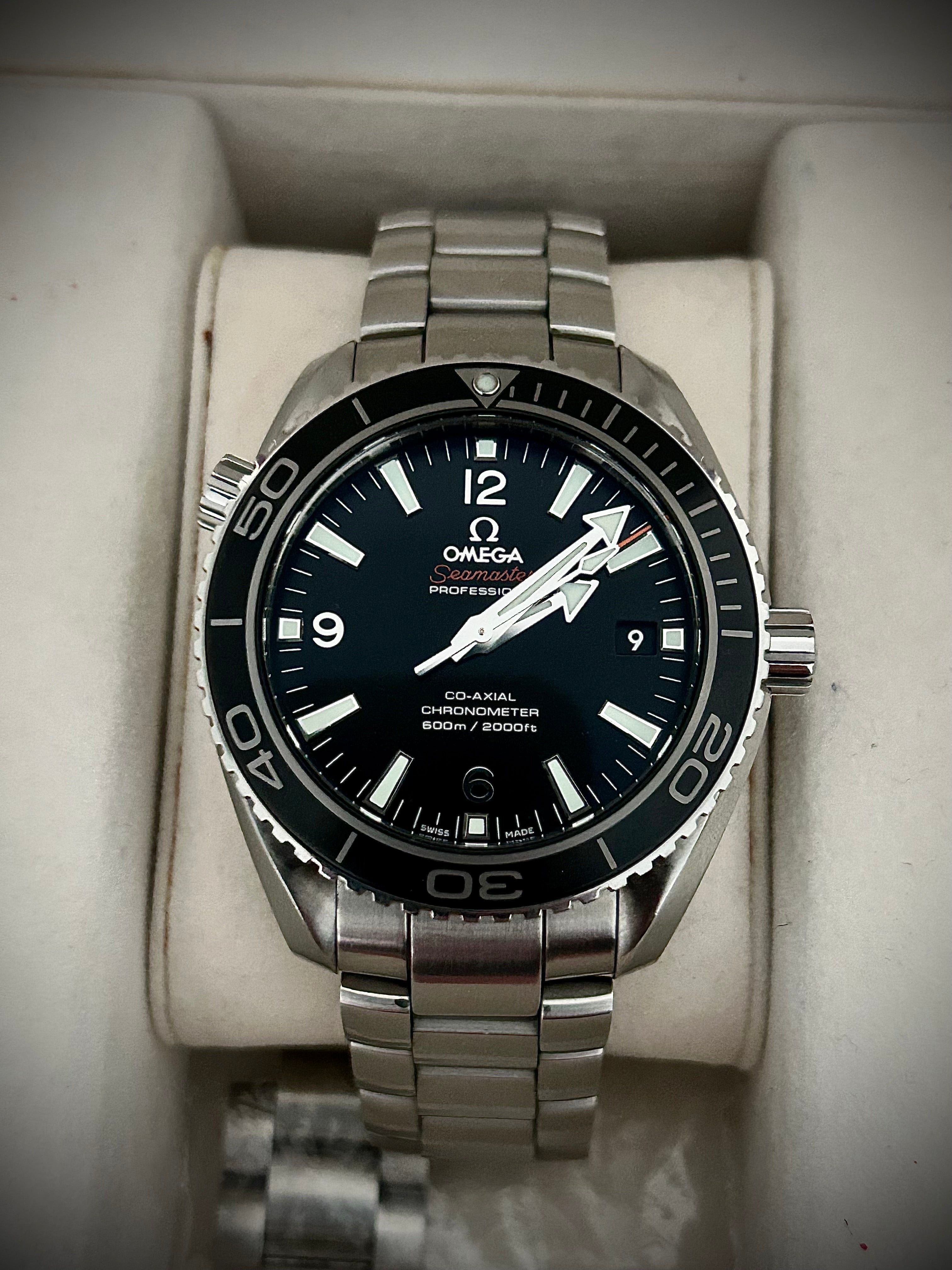 2012 OMEGA SEAMASTER PLANET OCEAN 600M, 42MM, FULL SET, INC GST