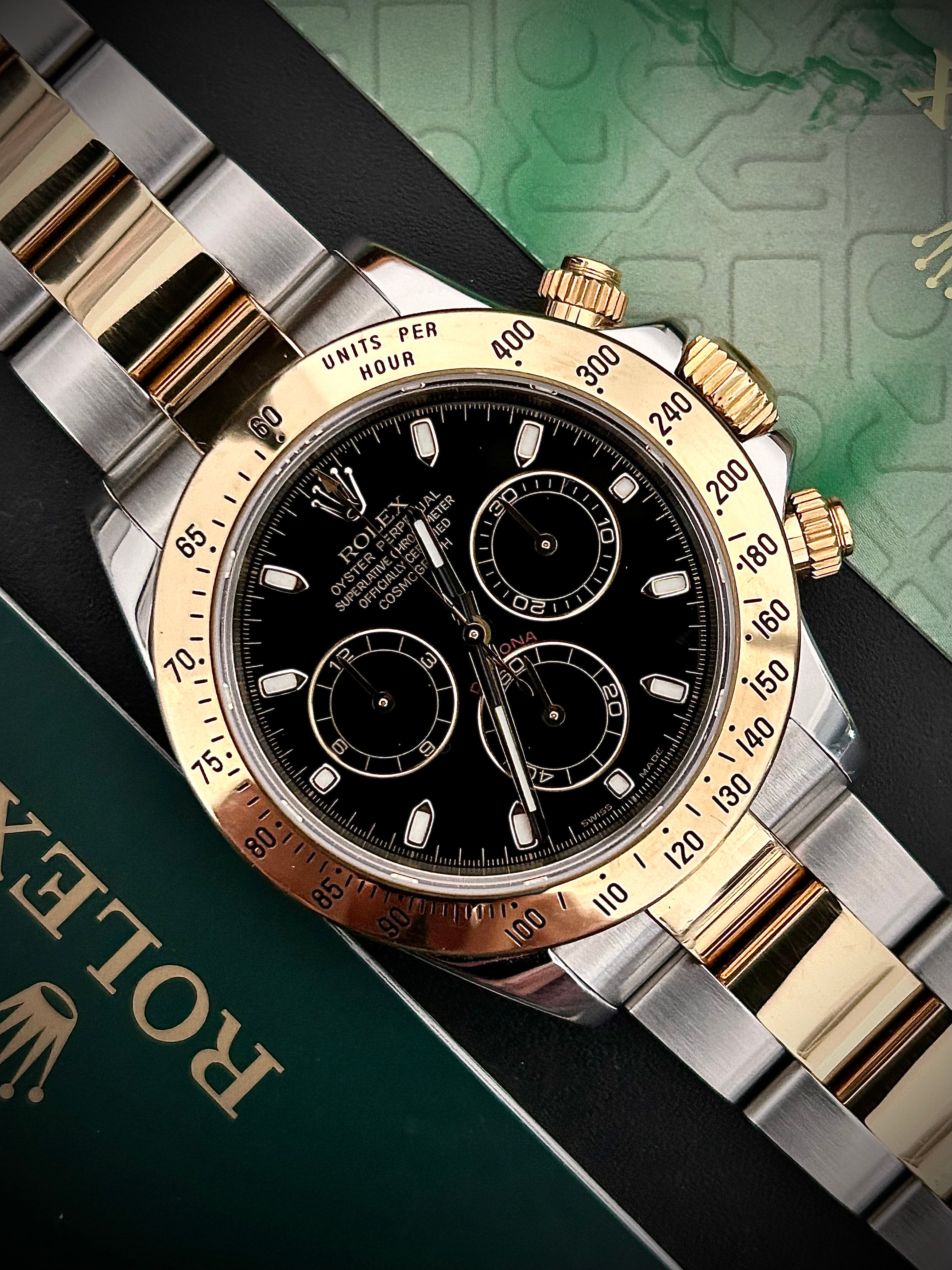 2005 ROLEX COSMOGRAPH DAYTONA, 116523, FULL SET, INC GST