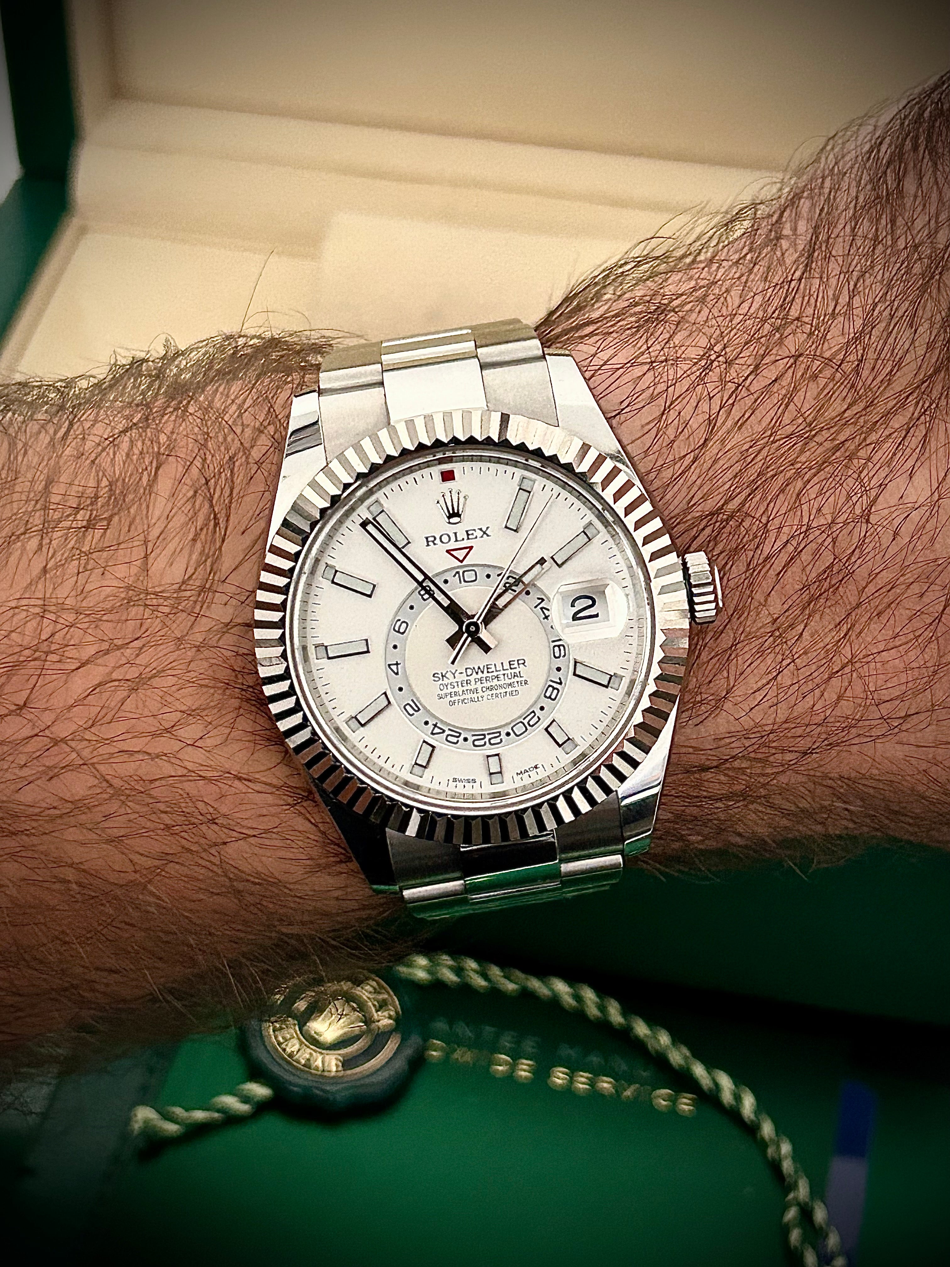 2020 ROLEX SKY DWELLER, WHITE DIAL, 326934, FULL SET, INC GST