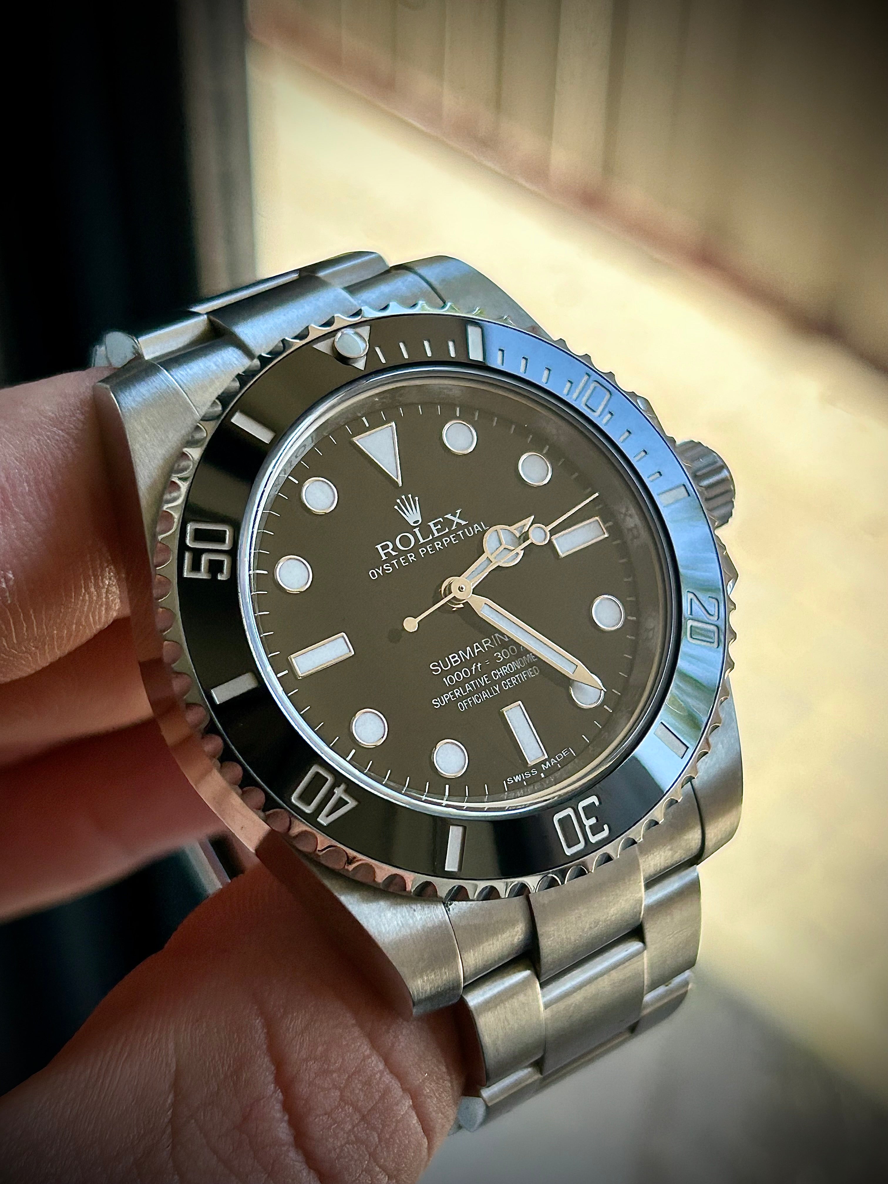 2014 ROLEX SUBMARINER NO DATE, 114060, FULL SET, INC GST