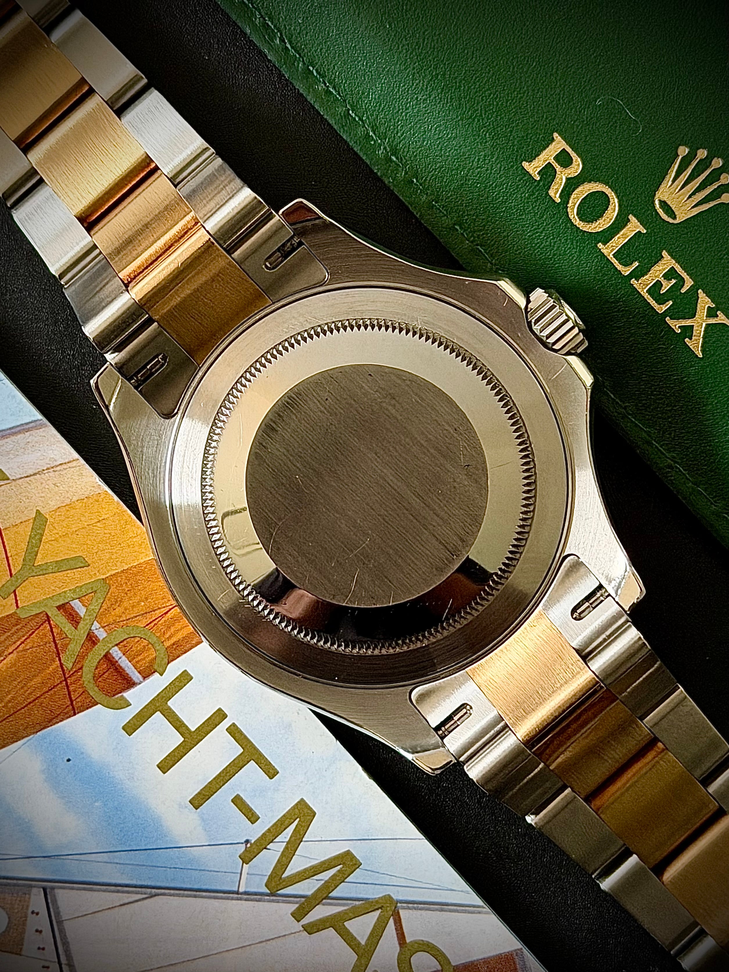 2008 ROLEX YACHT MASTER 40, 16623, BLUE DIAL, TWO-TONE, FULL SET, INC GST