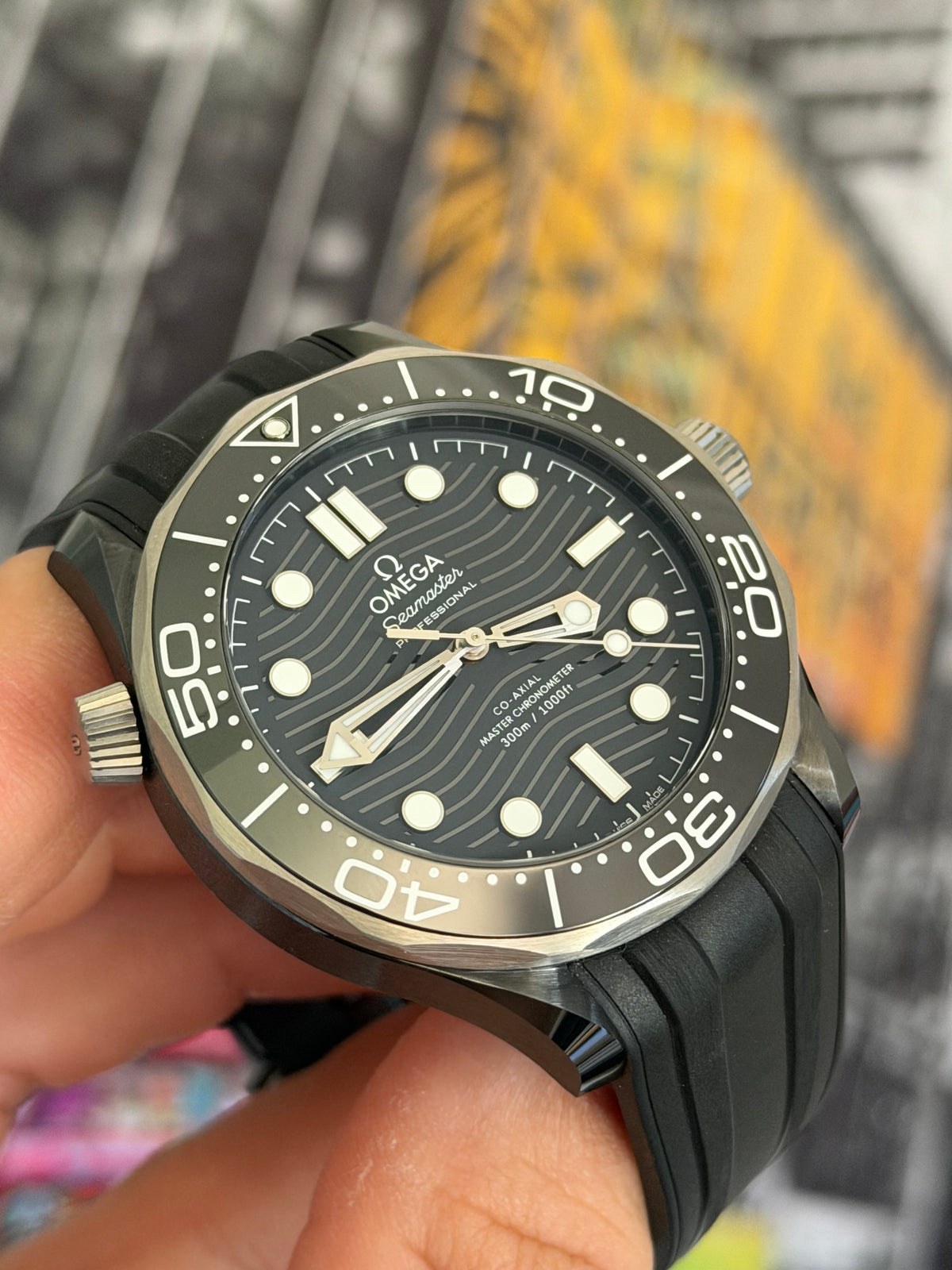 2026 OMEGA SEAMASTER DIVER 300M, 210.92.44.20.01.001, BLACK CERAMIC, FULL SET, INC GST