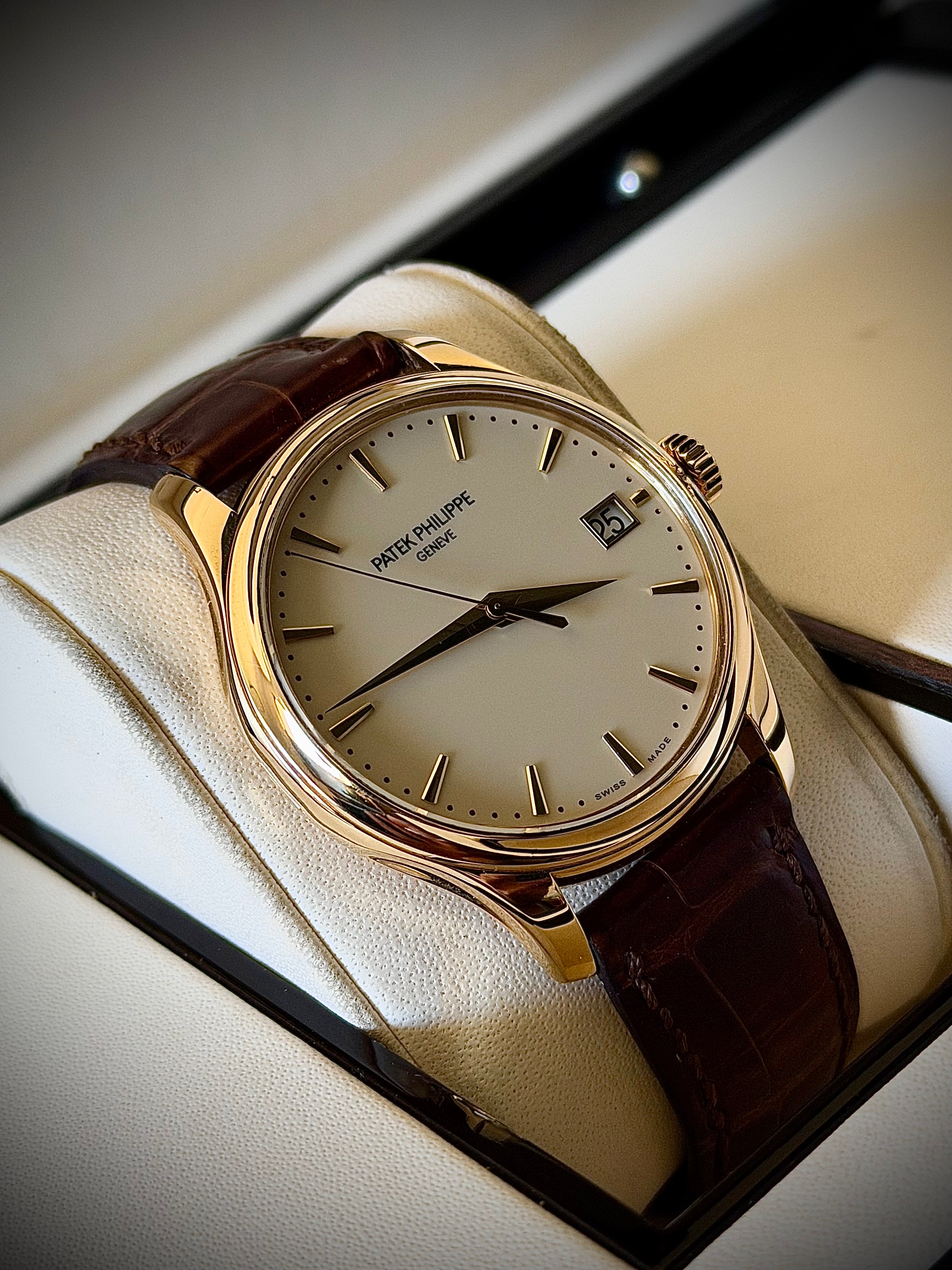 2013 PATEK PHILIPPE CALATRAVA, 5227J-001, 18CT YELLOW GOLD, FULL SET, PATEK SERVICED, ORIGINAL PURCHASE RECEIPT, INC GST