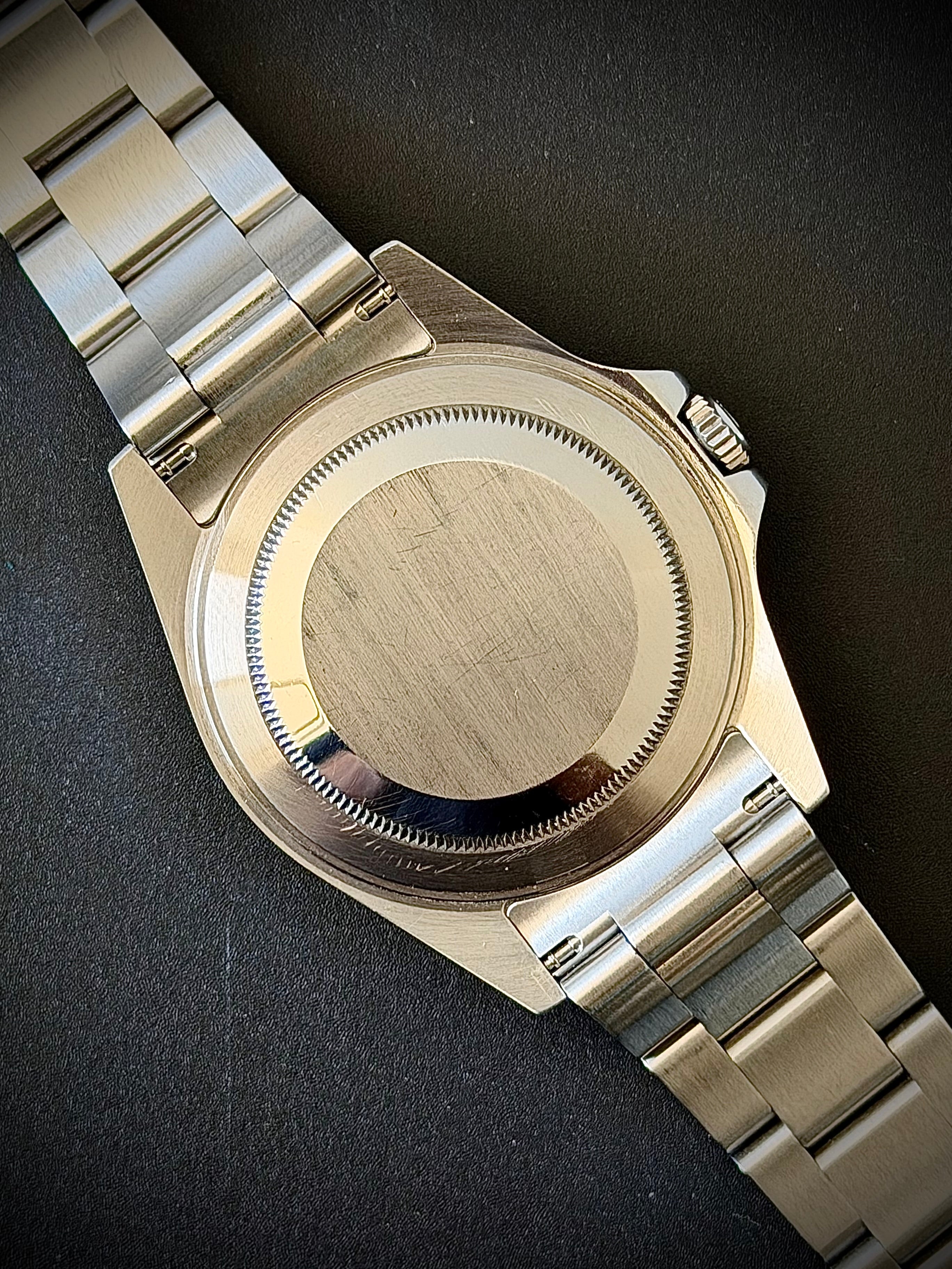 2007 ROLEX EXPLORER II, 16570, NO HOLES SEL, ENGRAVED REHAUT, 3186 MOVEMENT, WATCH ONLY, INC GST