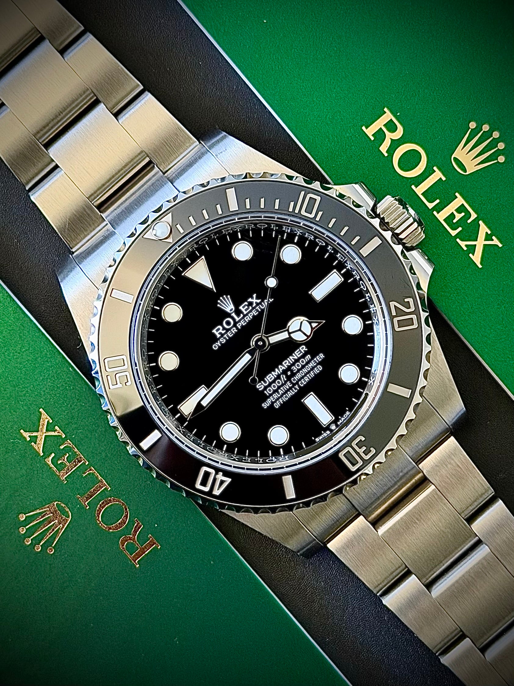 2024 ROLEX SUBMARINER, 124060, NO DATE, FULL SET, NEAR MINT, INC GST
