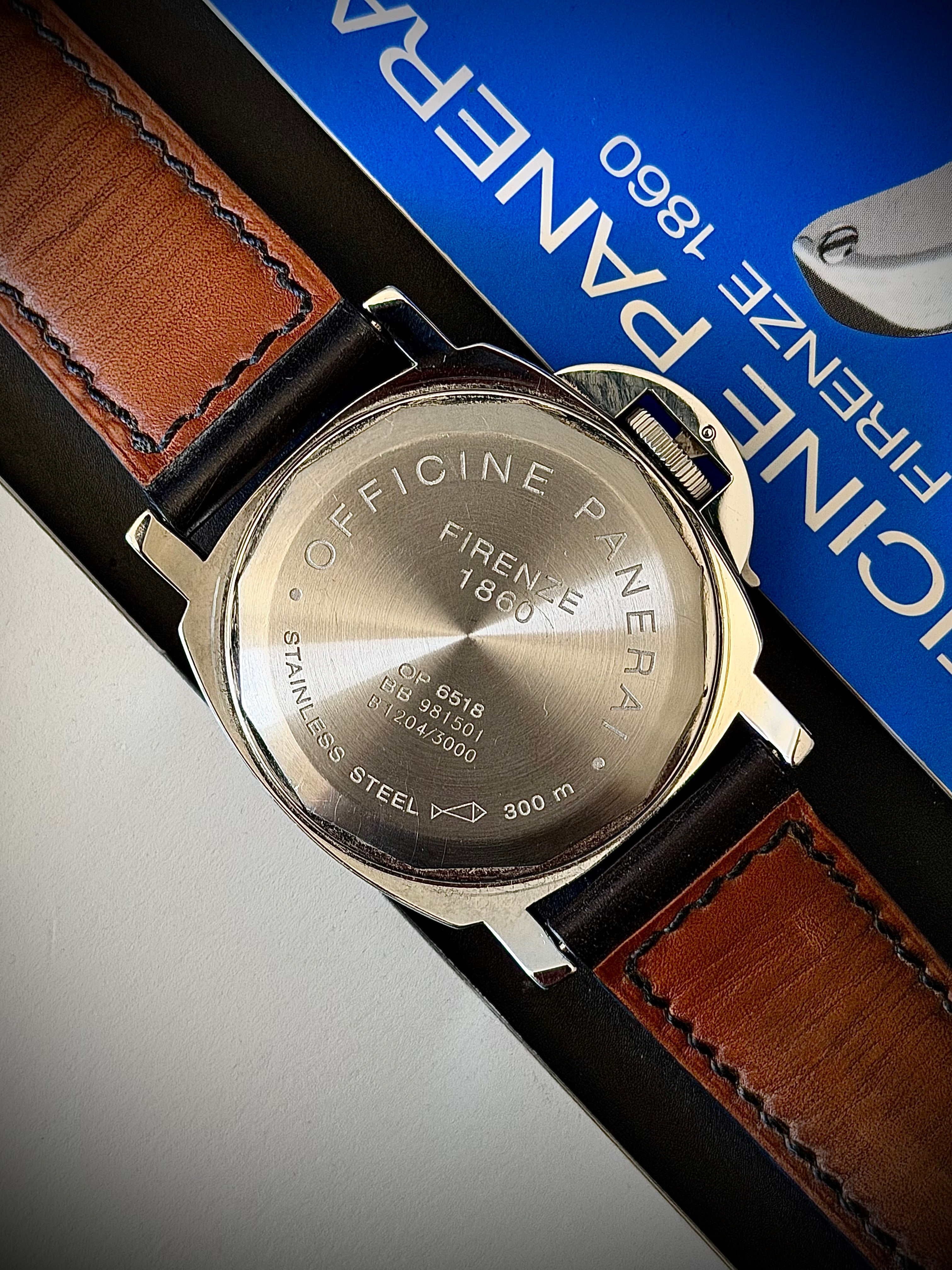 2001 PANERAI LUMINOR MARINA, PAM00001, FULL SET, RECENTLY SERVICED, INC GST