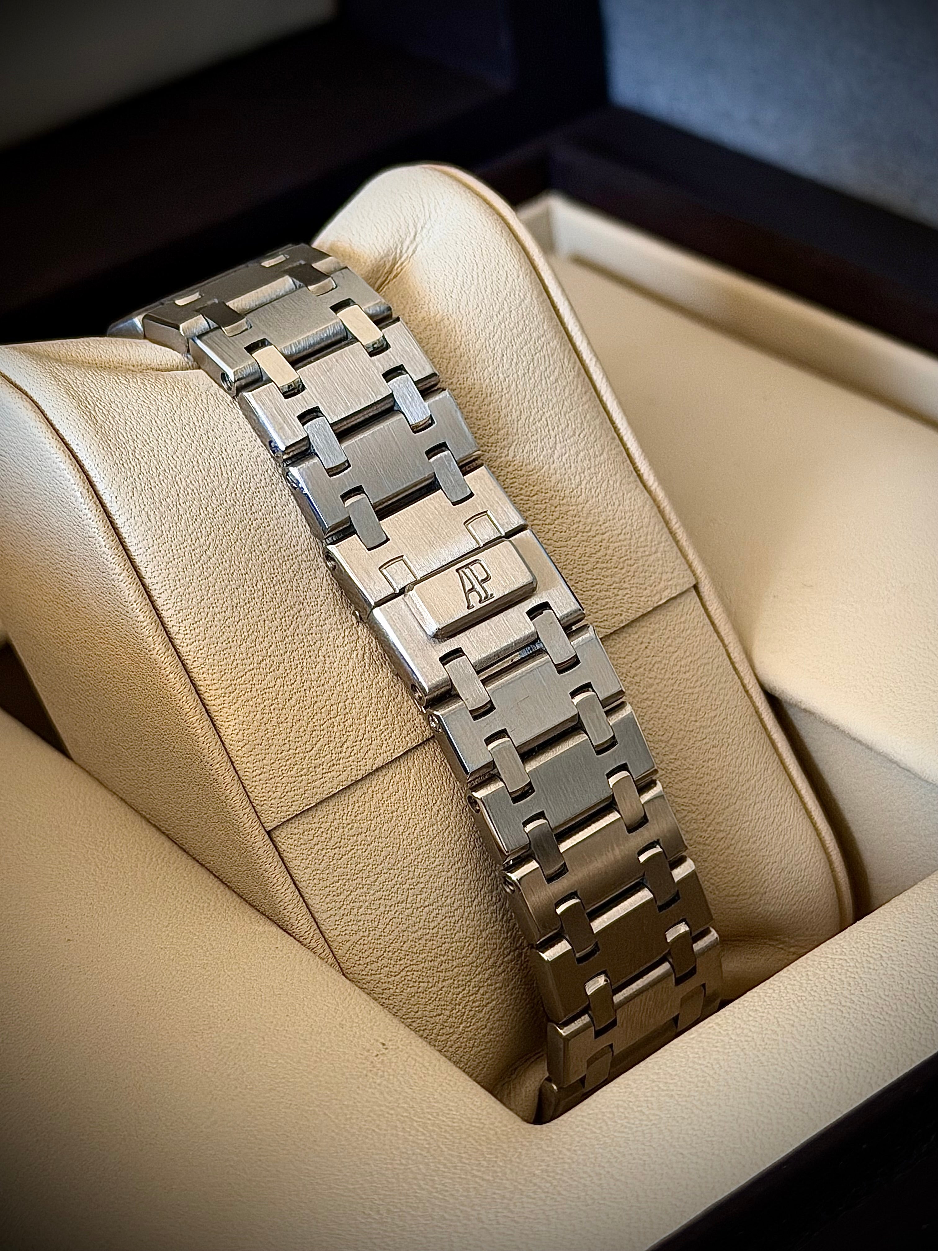 2008 AUDEMARS PIGUET ROYAL OAK, 14790ST, BLUE DIAL, BOX & PAPERS, INC GST