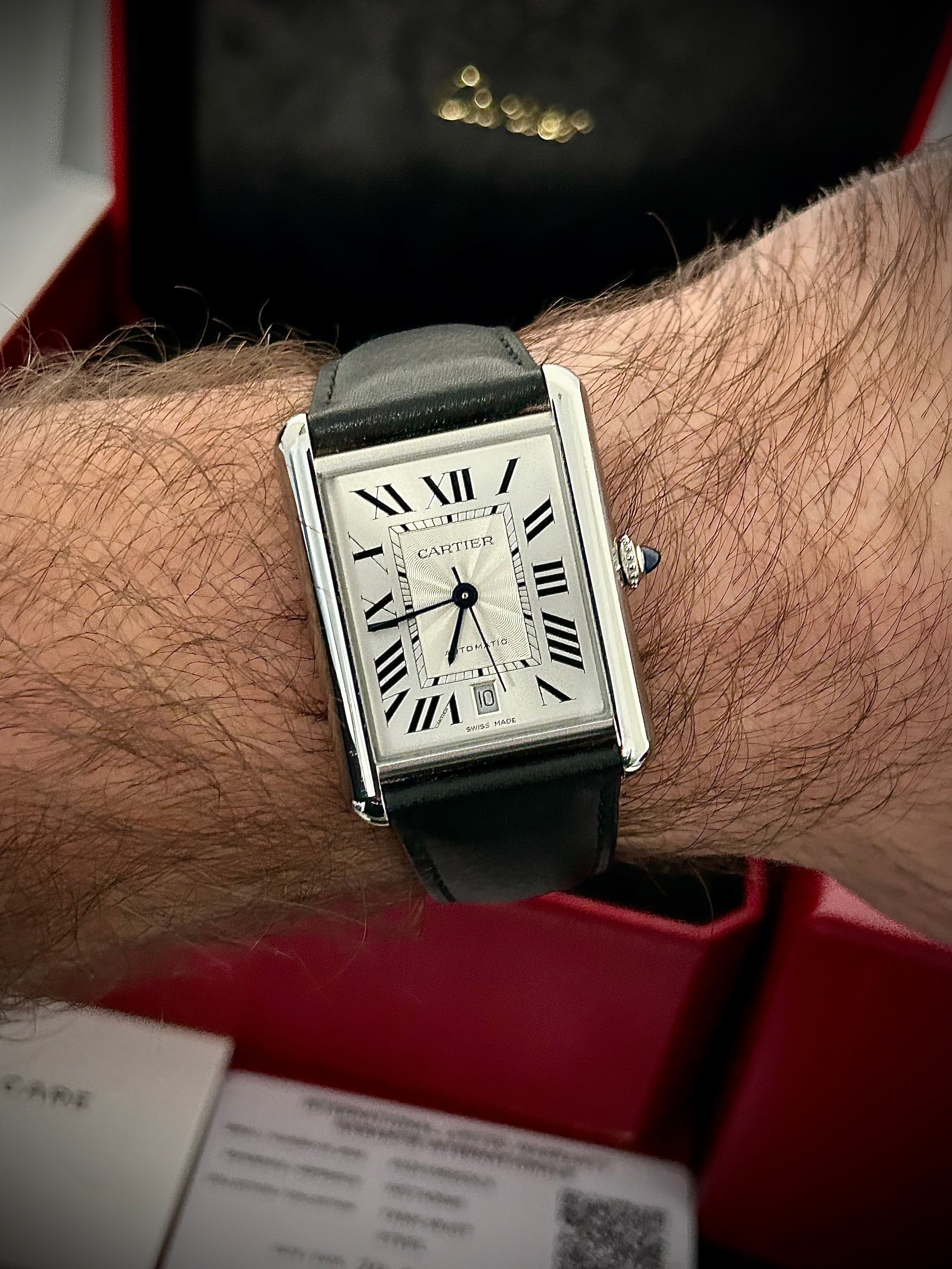 2022 CARTIER TANK XL AUTOMATIC, FULL SET, INC GST