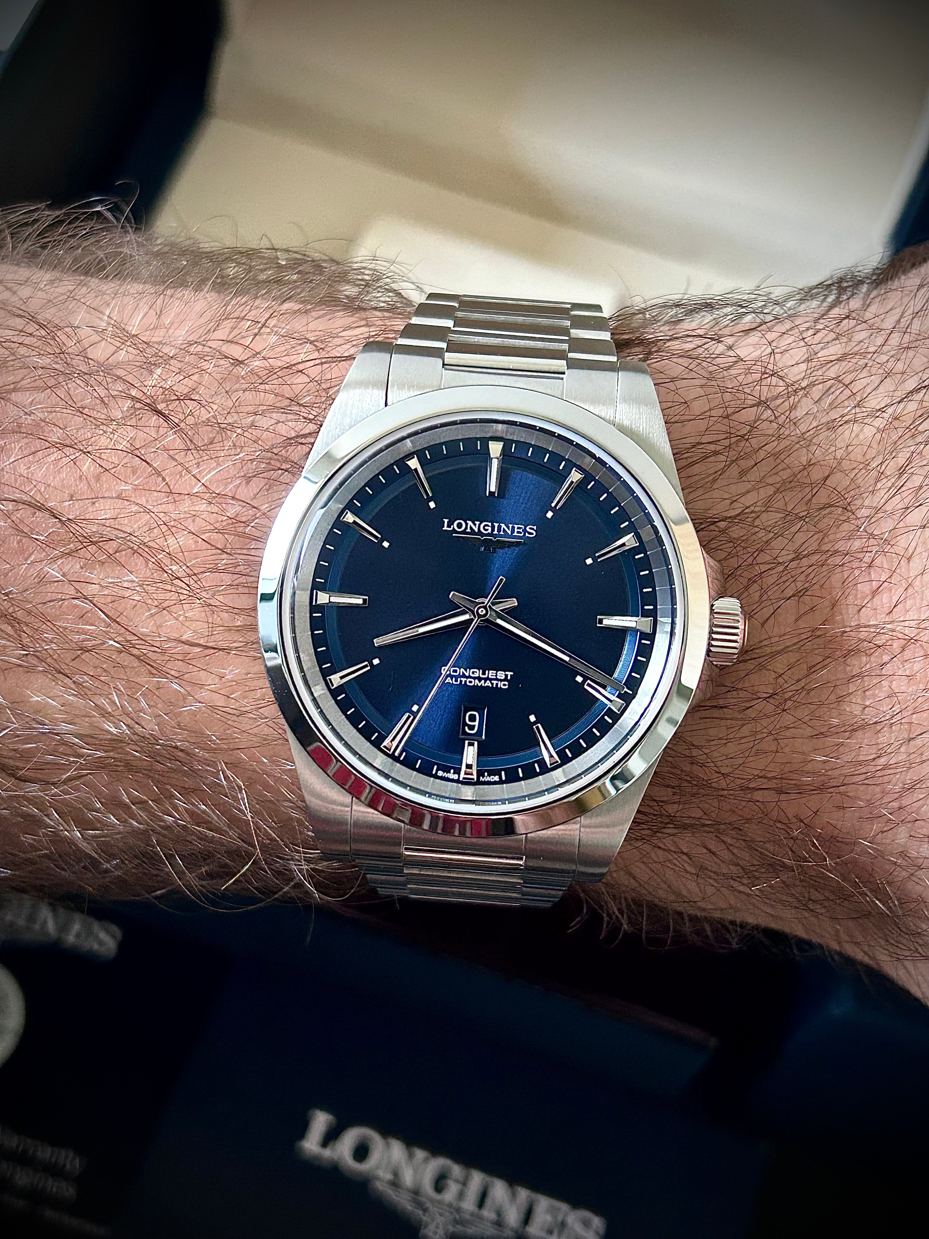 2025 LONGINES CONQUEST AUTOMATIC, FULL SET, INC GST