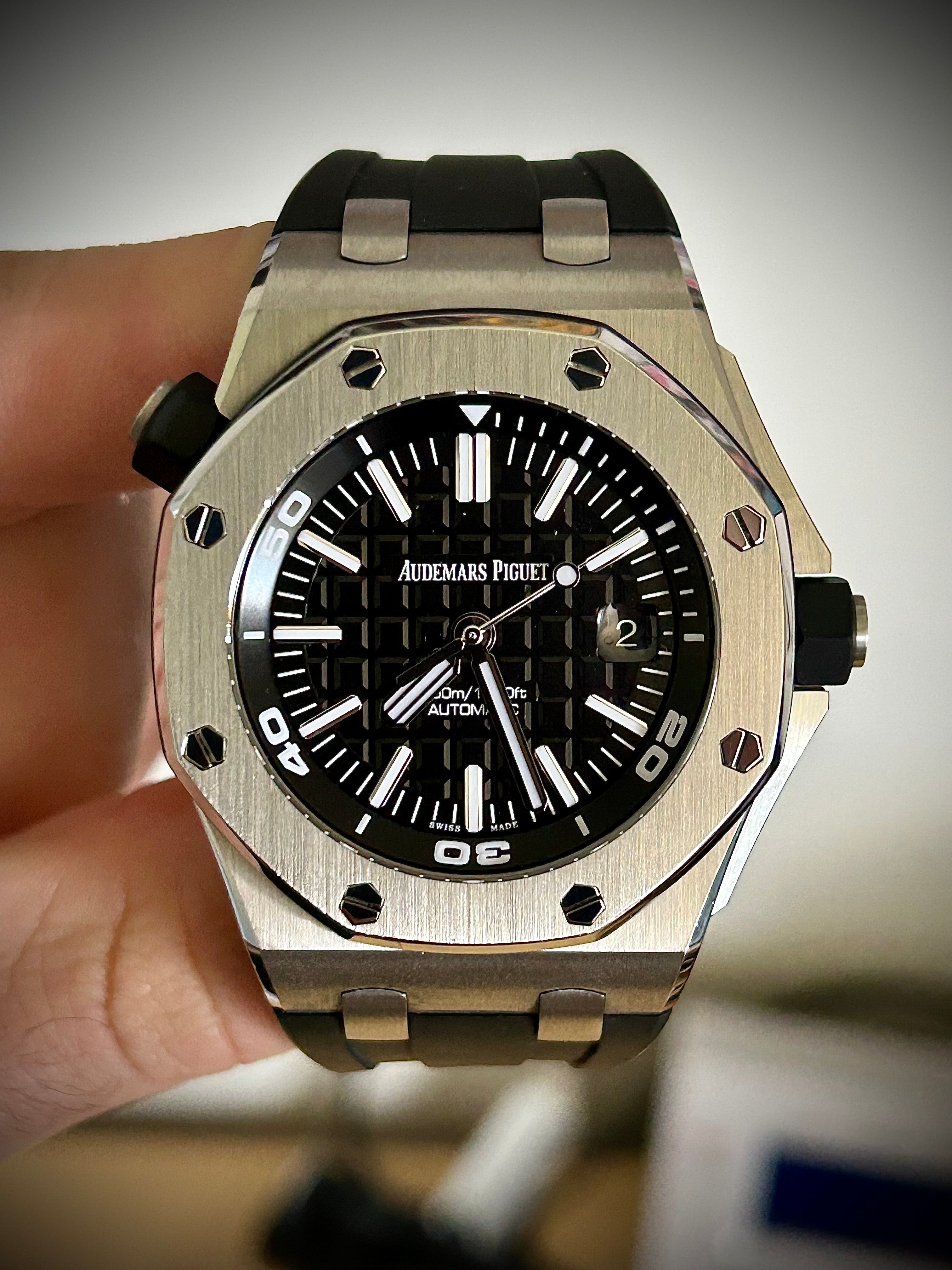 2021 AUDEMARS PIGUET ROYAL OAK OFFSHORE DIVER, 15710ST, BOX AND PAPERS INC GST