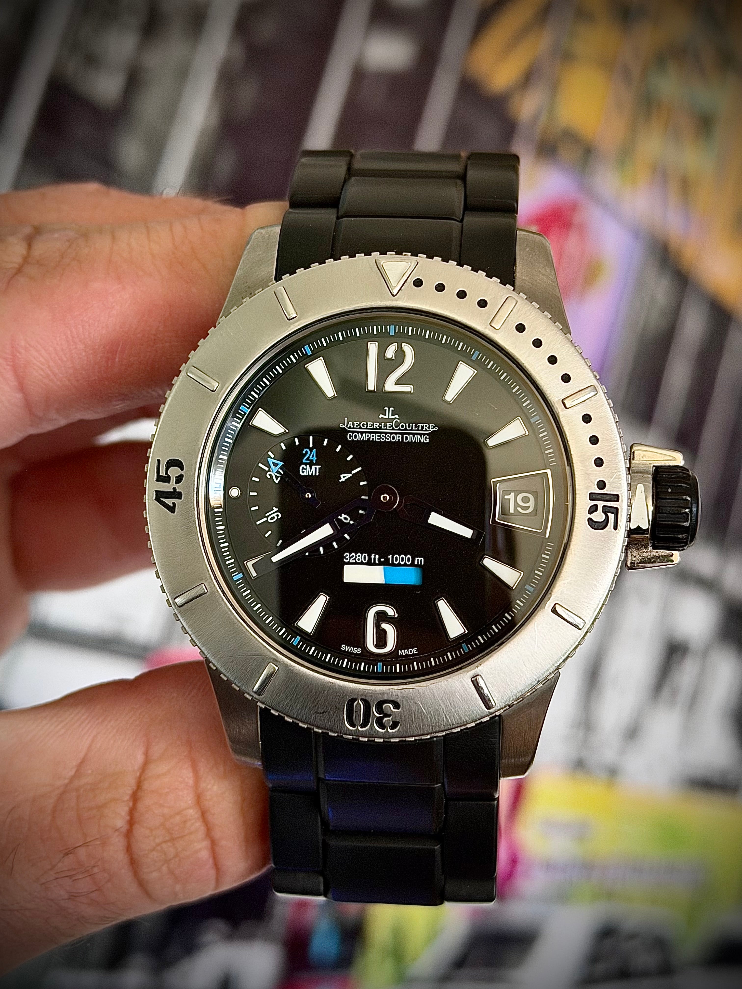 JAEGER-LECOULTRE MASTER COMPRESSOR DIVING GMT, Q187T770, LIMITED EDITION, JLC FACTORY SERVICED 2025, INC GST