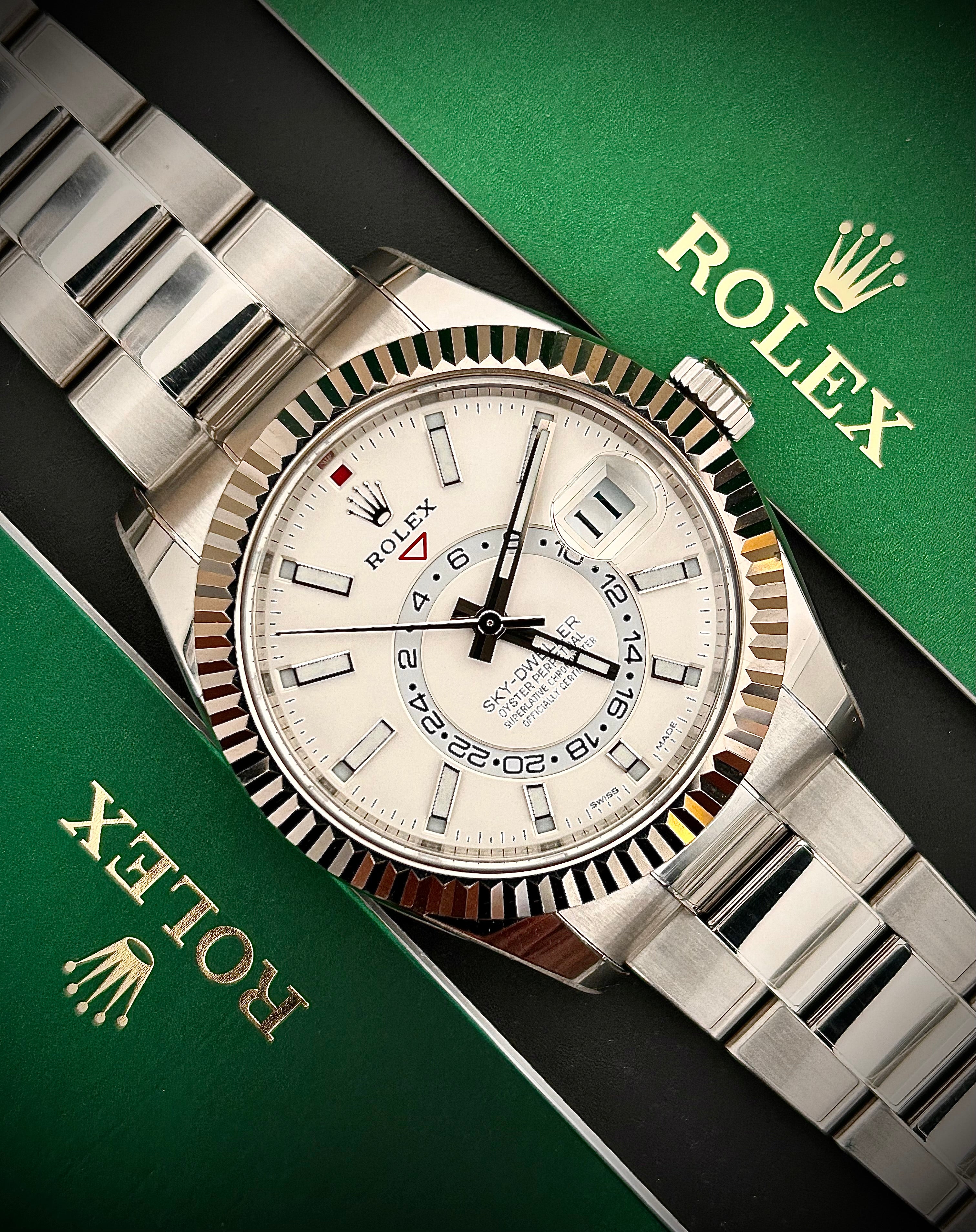 2020 ROLEX SKY DWELLER, WHITE DIAL, 326934, FULL SET, INC GST