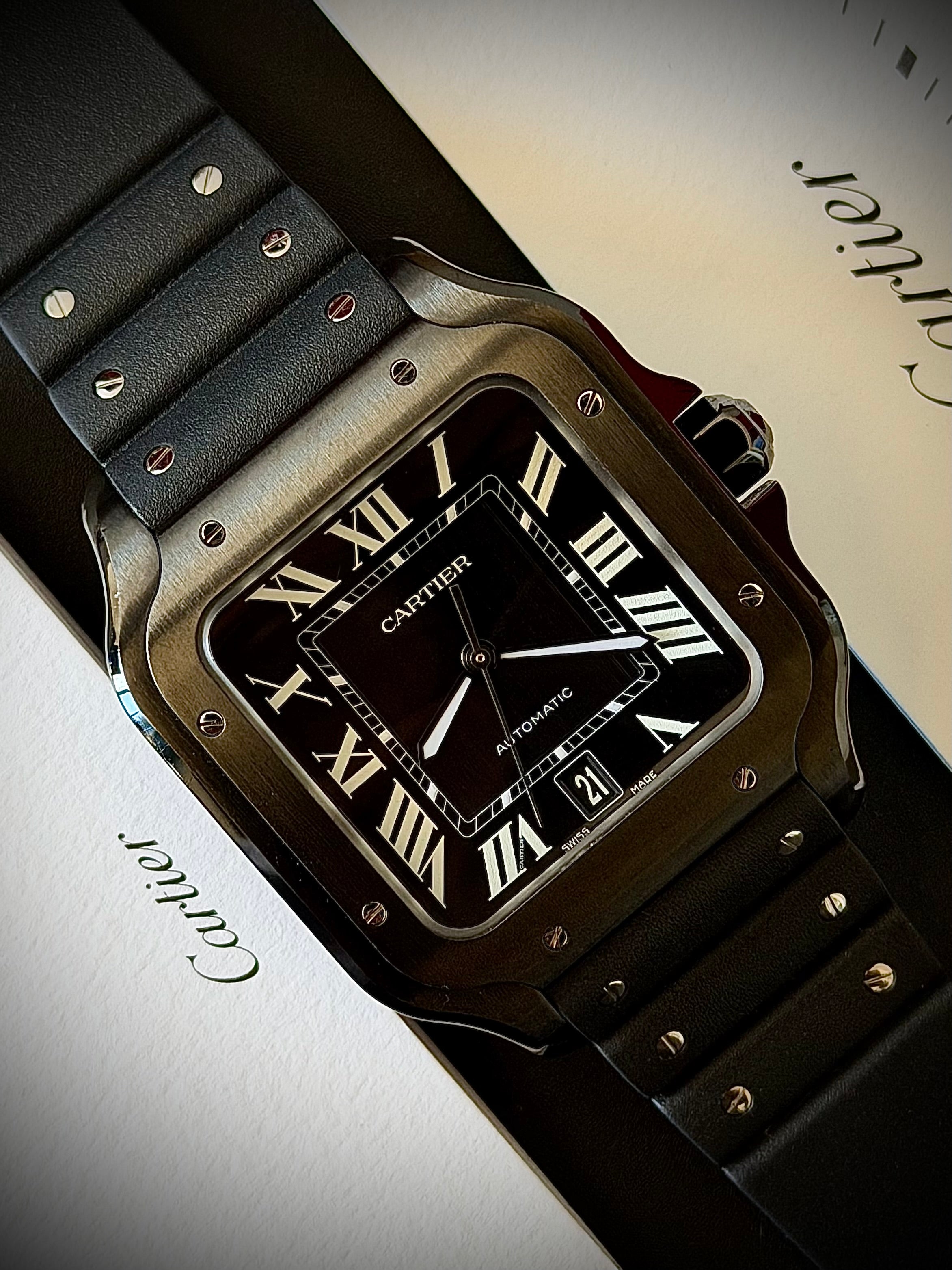 2020 CARTIER SANTOS LARGE ADLC, WSSA0039, FULL SET, INC GST
